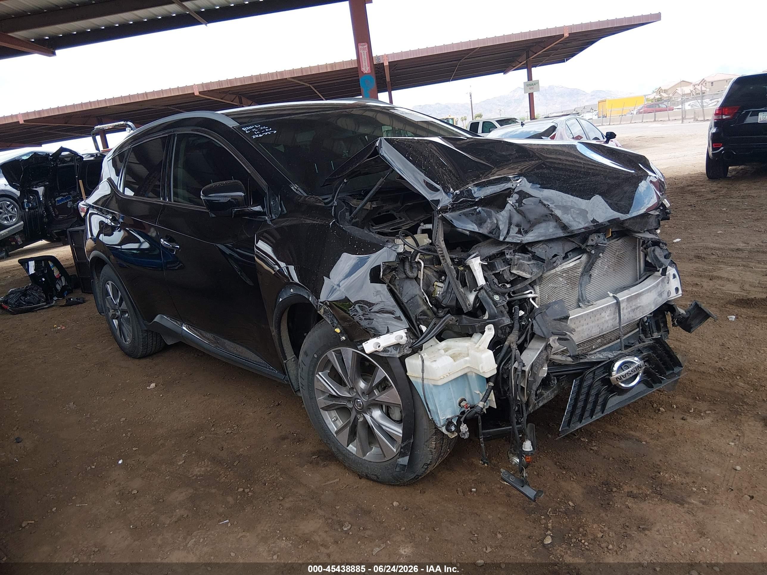 2018 Nissan Murano SV, VIN 5N1AZ2MH8JN164053 — Front end