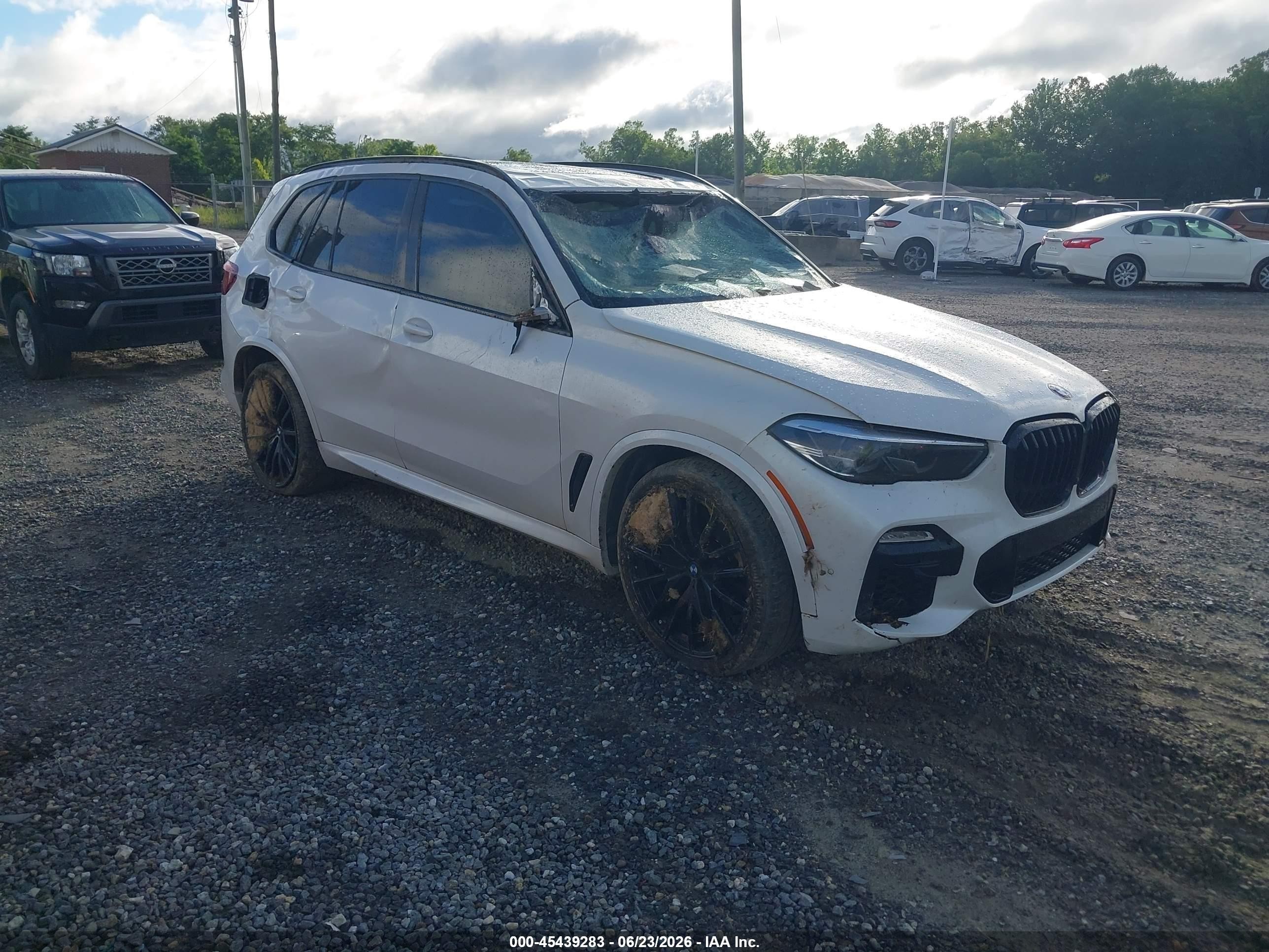 2021 BMW X5 xDrive40i, VIN 5UXCR6C04M9H39621 — Rollover