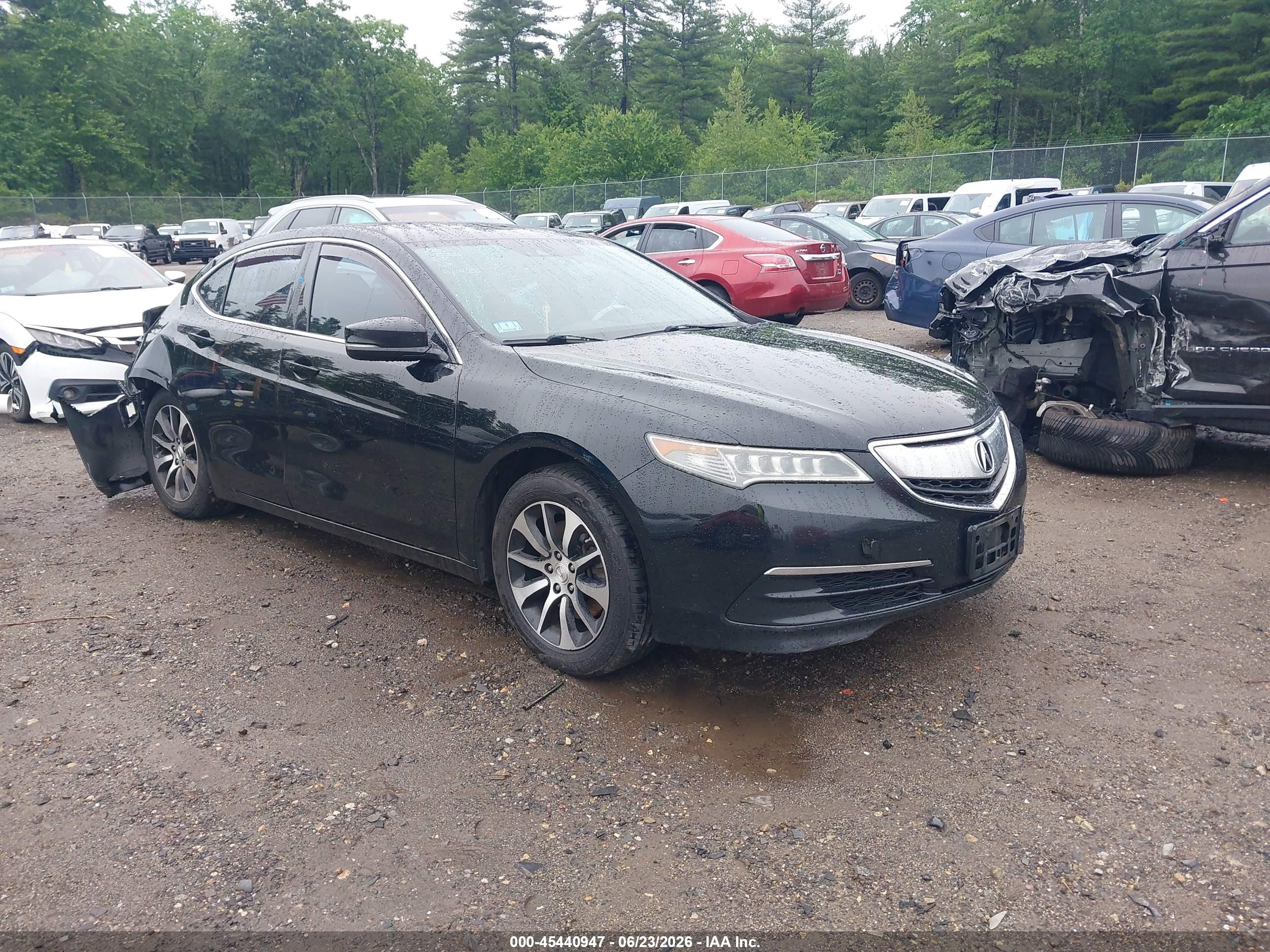 2015 Acura TLX Technology, VIN 19UUB1F52FA016385 — Rear end