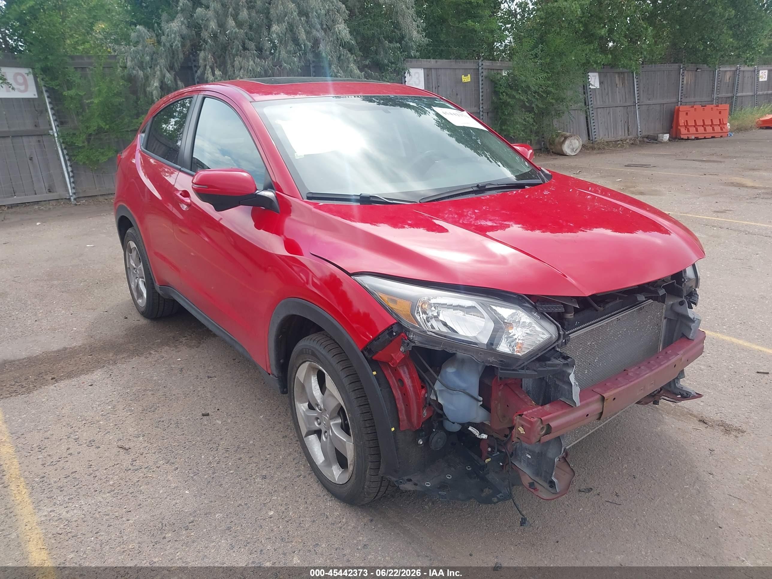 2017 Honda HR-V EX, VIN 3CZRU6H52HM715461 — Перед