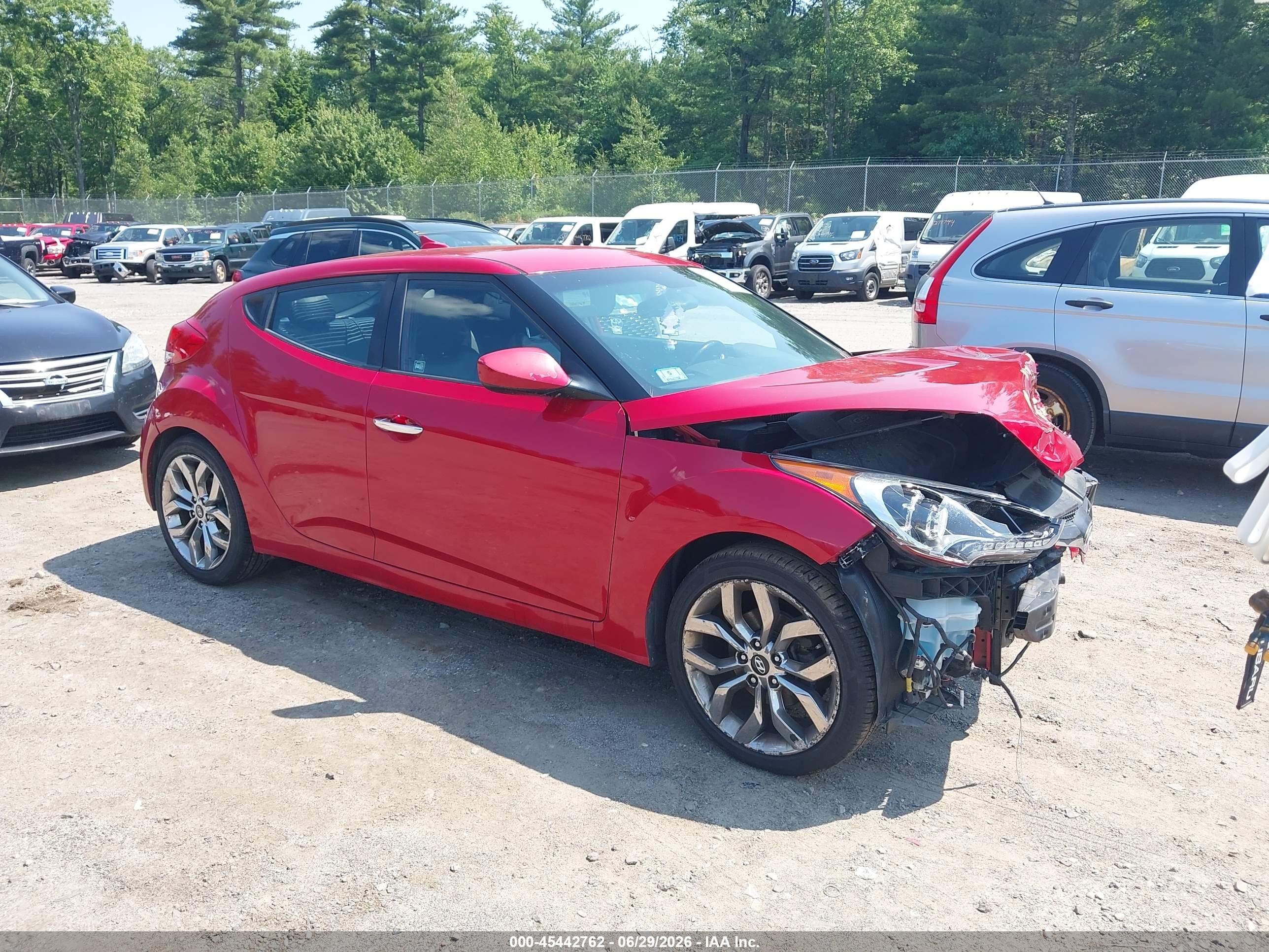 2015 Hyundai Veloster RE:FLEX, VIN KMHTC6AD5FU223124 — Front end
