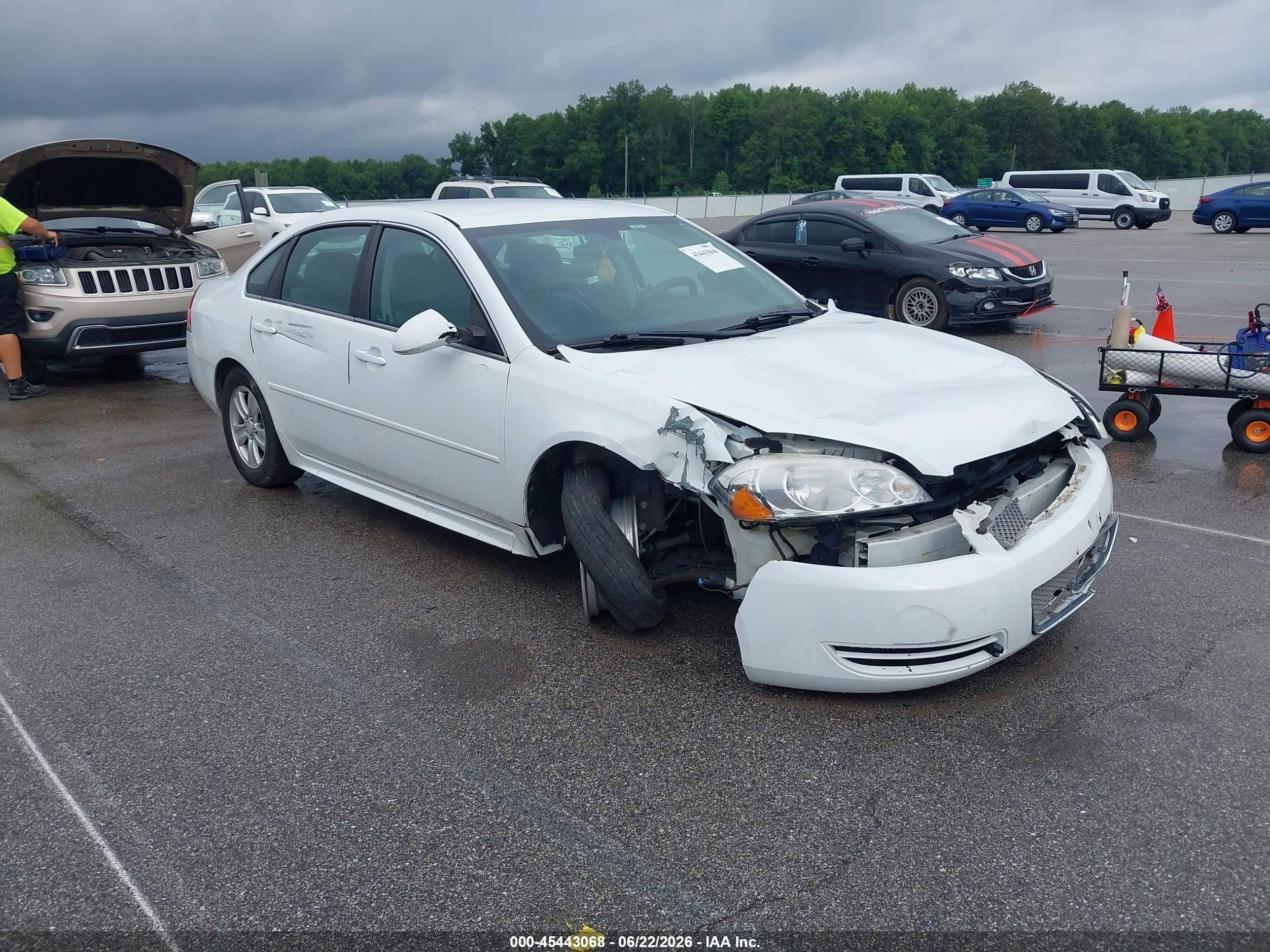 2012 Chevrolet Impala LS Fleet, VIN 2G1WF5E36C1313659 — Front end