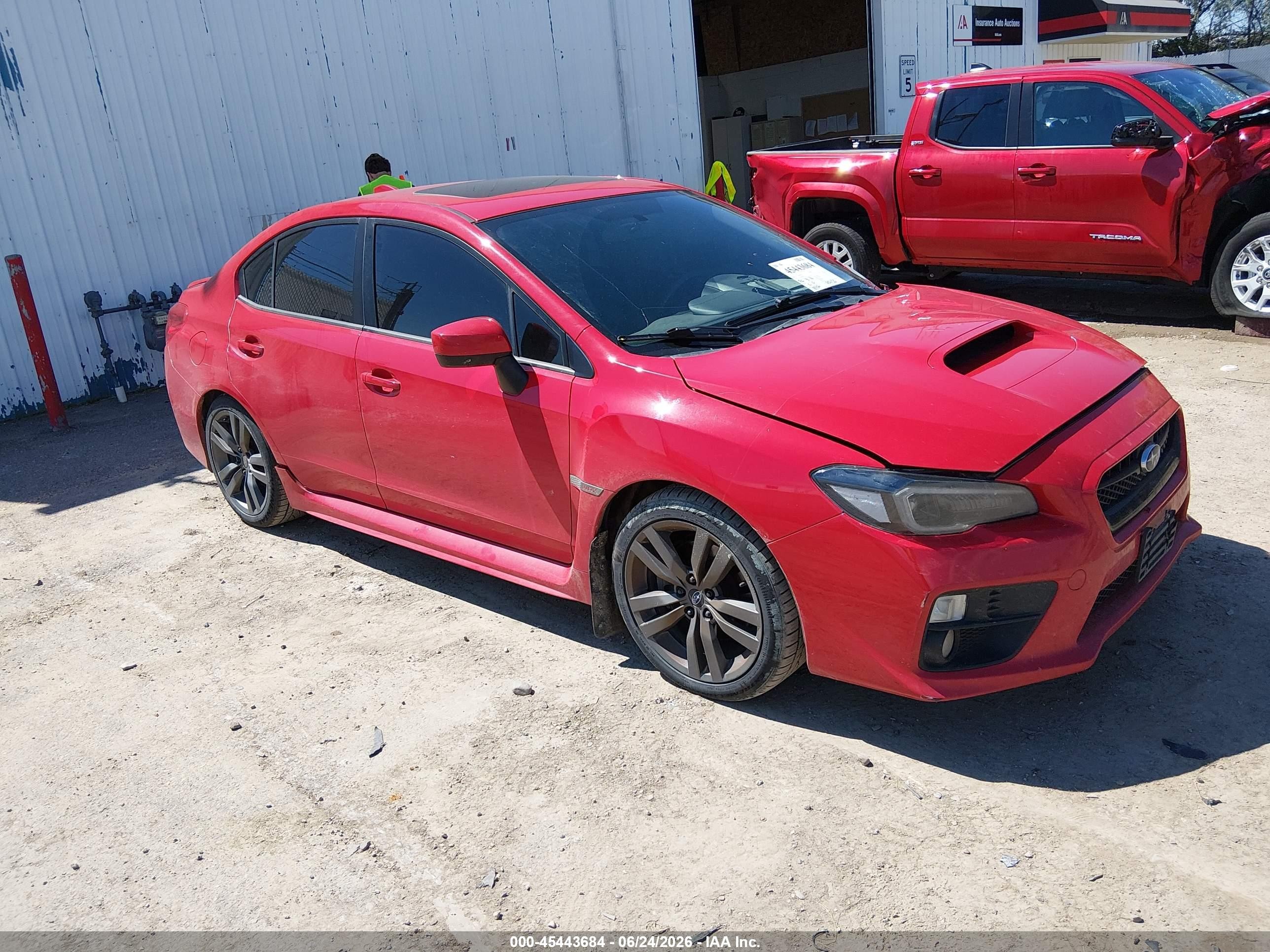 2016 Subaru WRX Premium, VIN JF1VA1E64G9805274 — Front end
