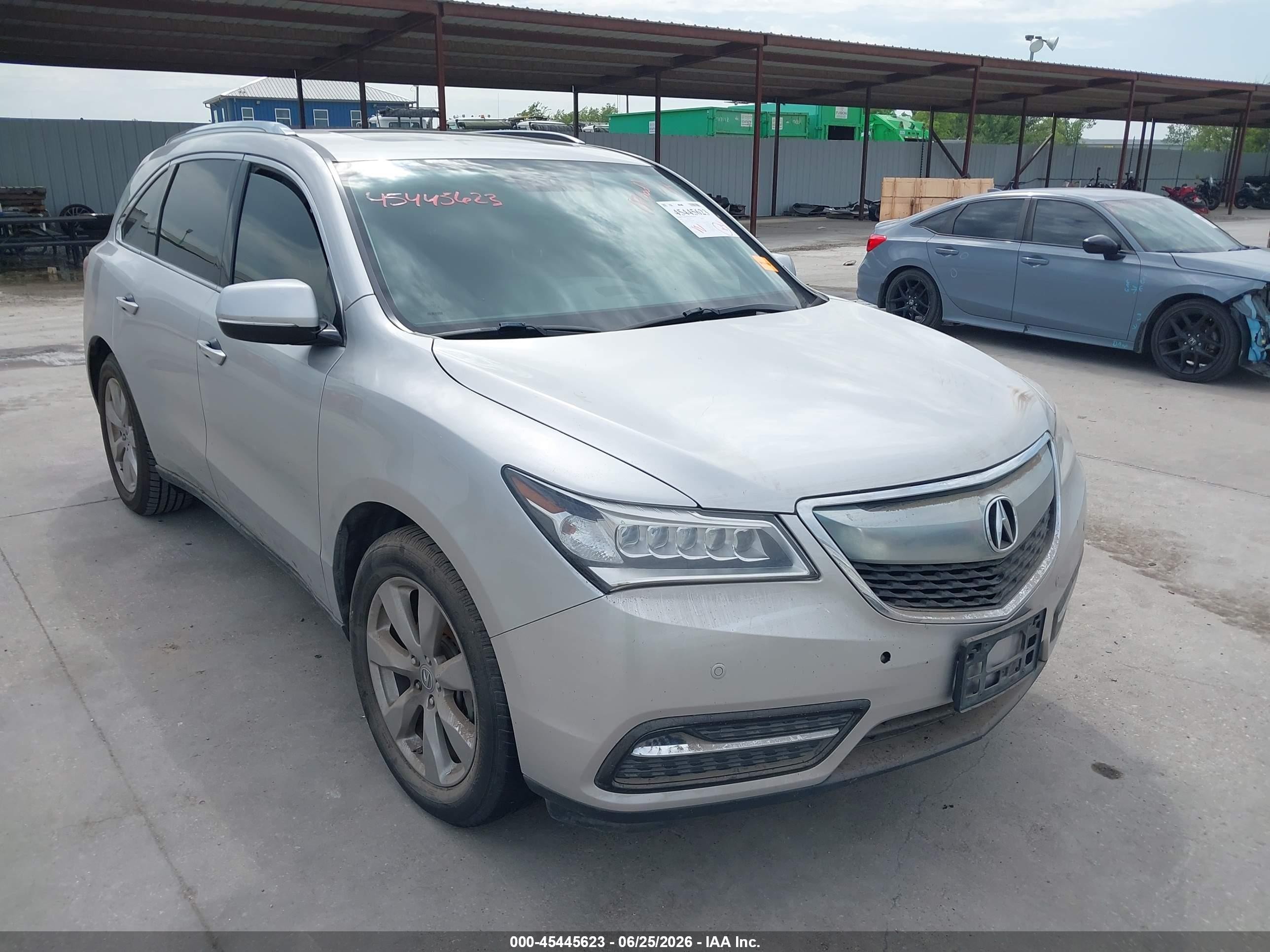 2014 Acura MDX Advance, VIN 5FRYD4H82EB033159 — Water / flood