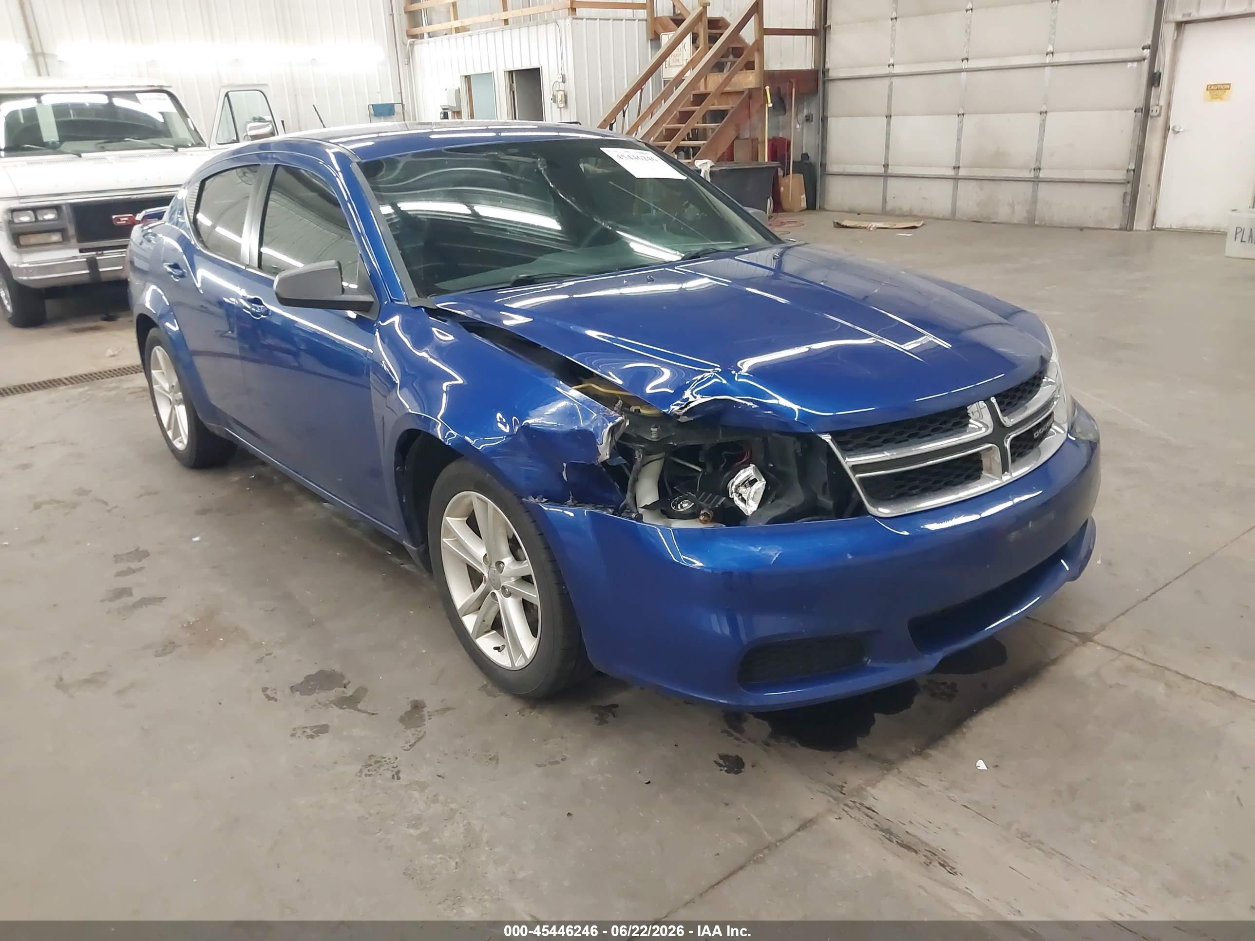 2012 Dodge Avenger SE V6, VIN 1C3CDZAG1CN291265 — Front end