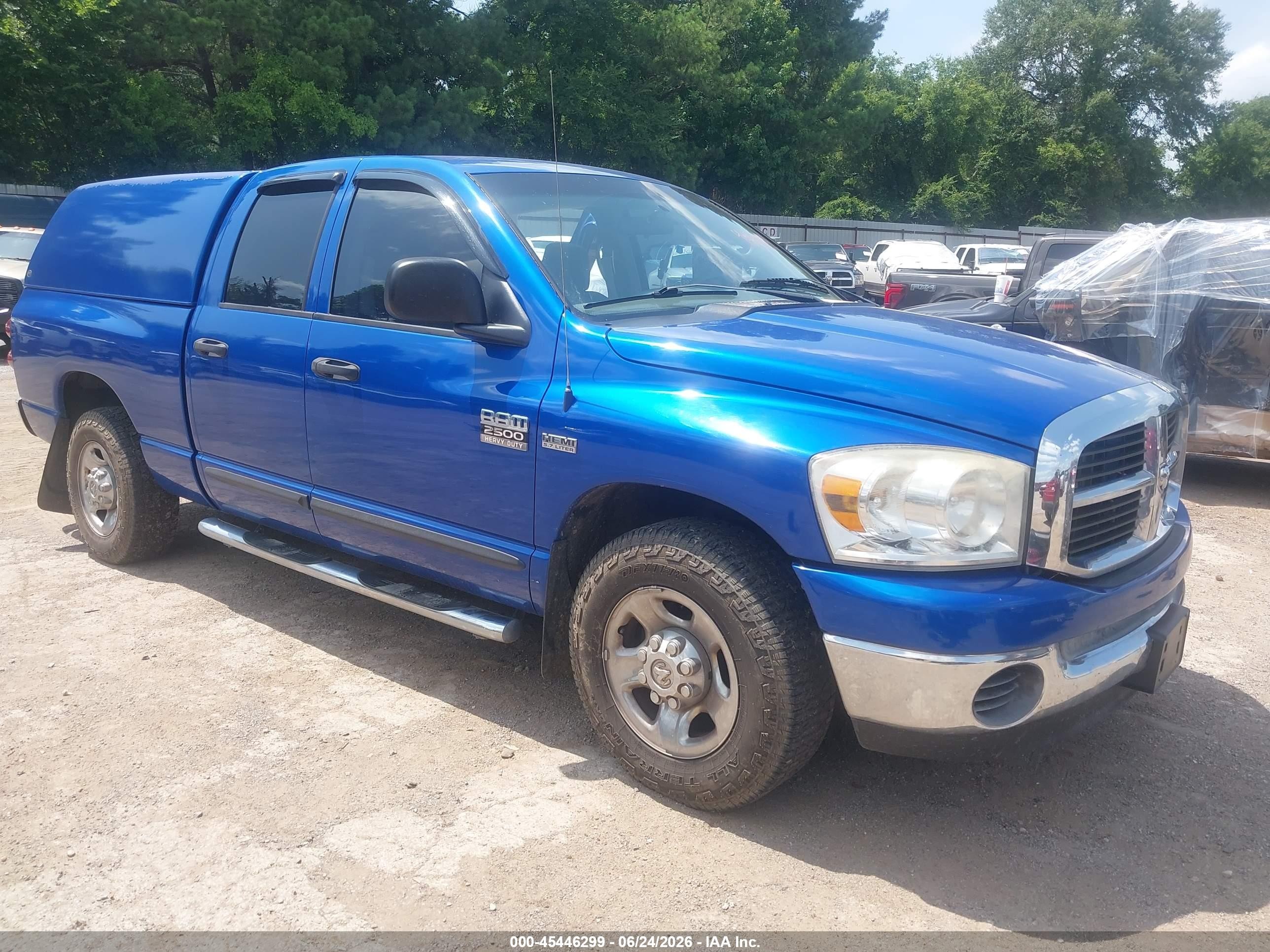 2007 Dodge 2500 SLT, VIN 3D7KR28DX7G843586 — Side