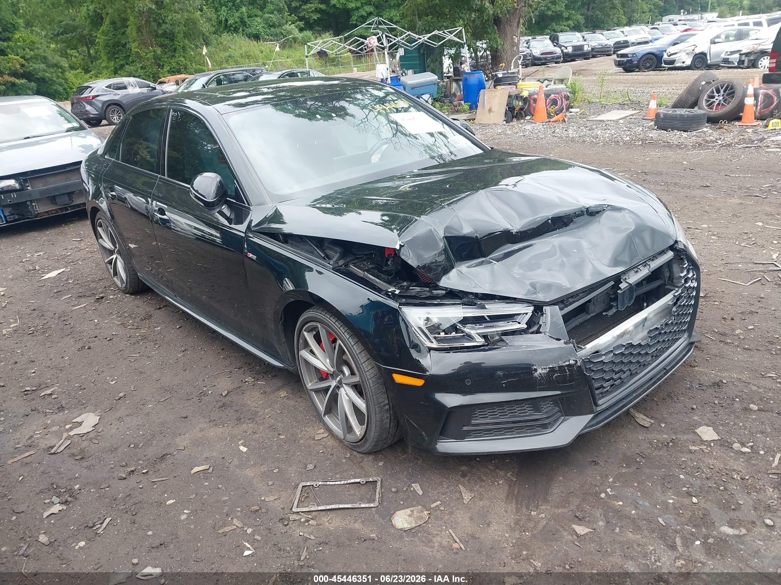 2018 Audi A4 Premium Plus, VIN WAUENAF49JN009501 — Front end