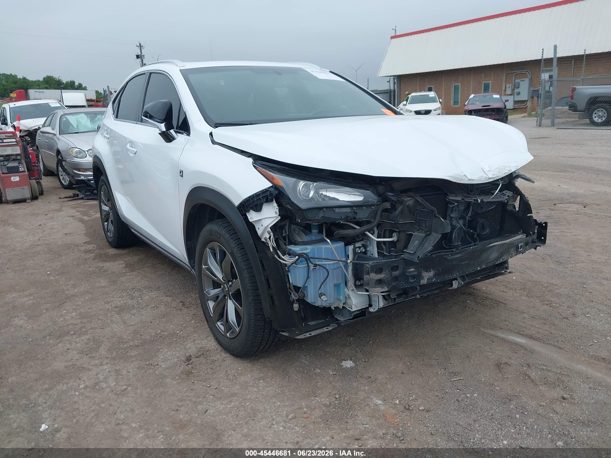 2016 Lexus NX 200t, VIN JTJBARBZ8G2075661 — Front end