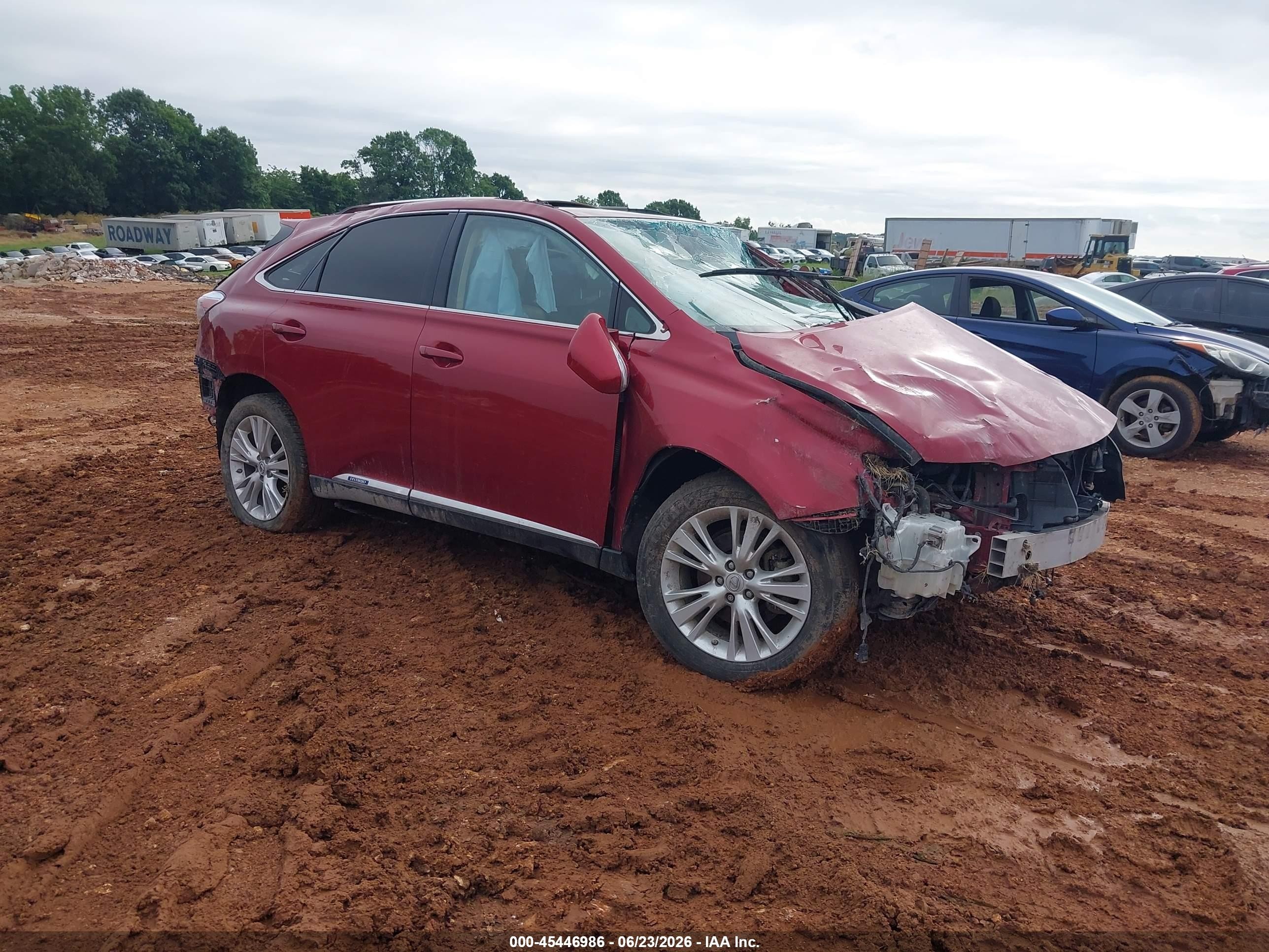 2010 Lexus RX 450h, VIN JTJBC1BA4A2013929 — Rollover