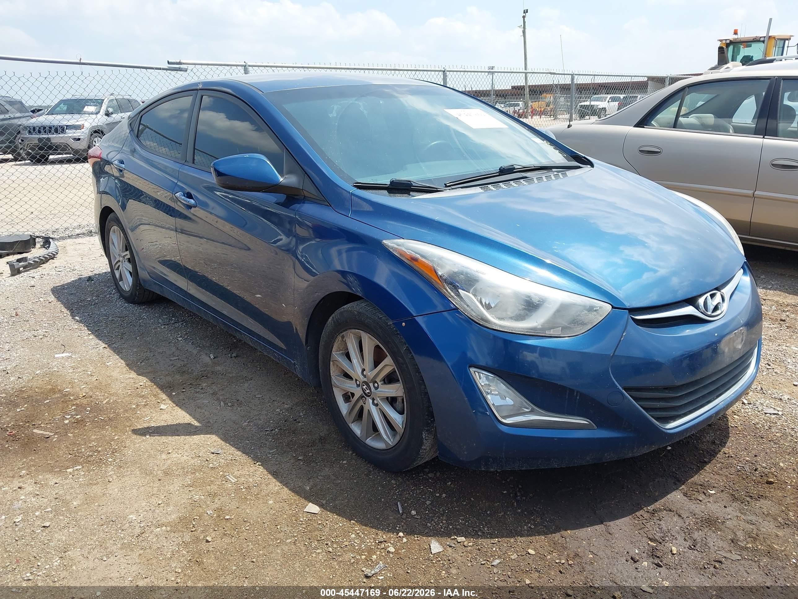 2015 Hyundai Elantra SE, VIN KMHDH4AEXFU358148 — Theft recovery