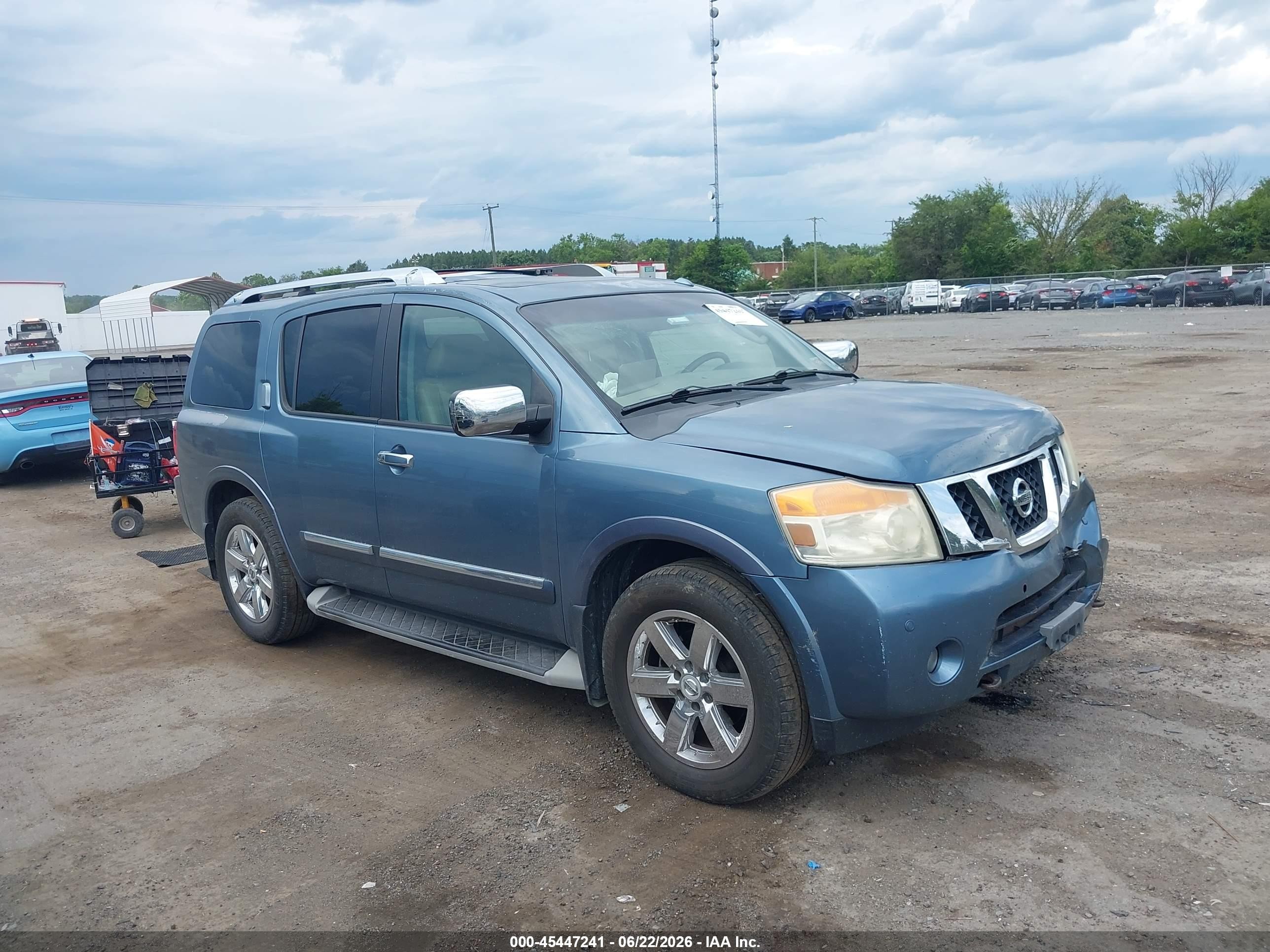 2011 Nissan Armada Platinum, VIN 5N1AA0NC3BN622792 — Перед