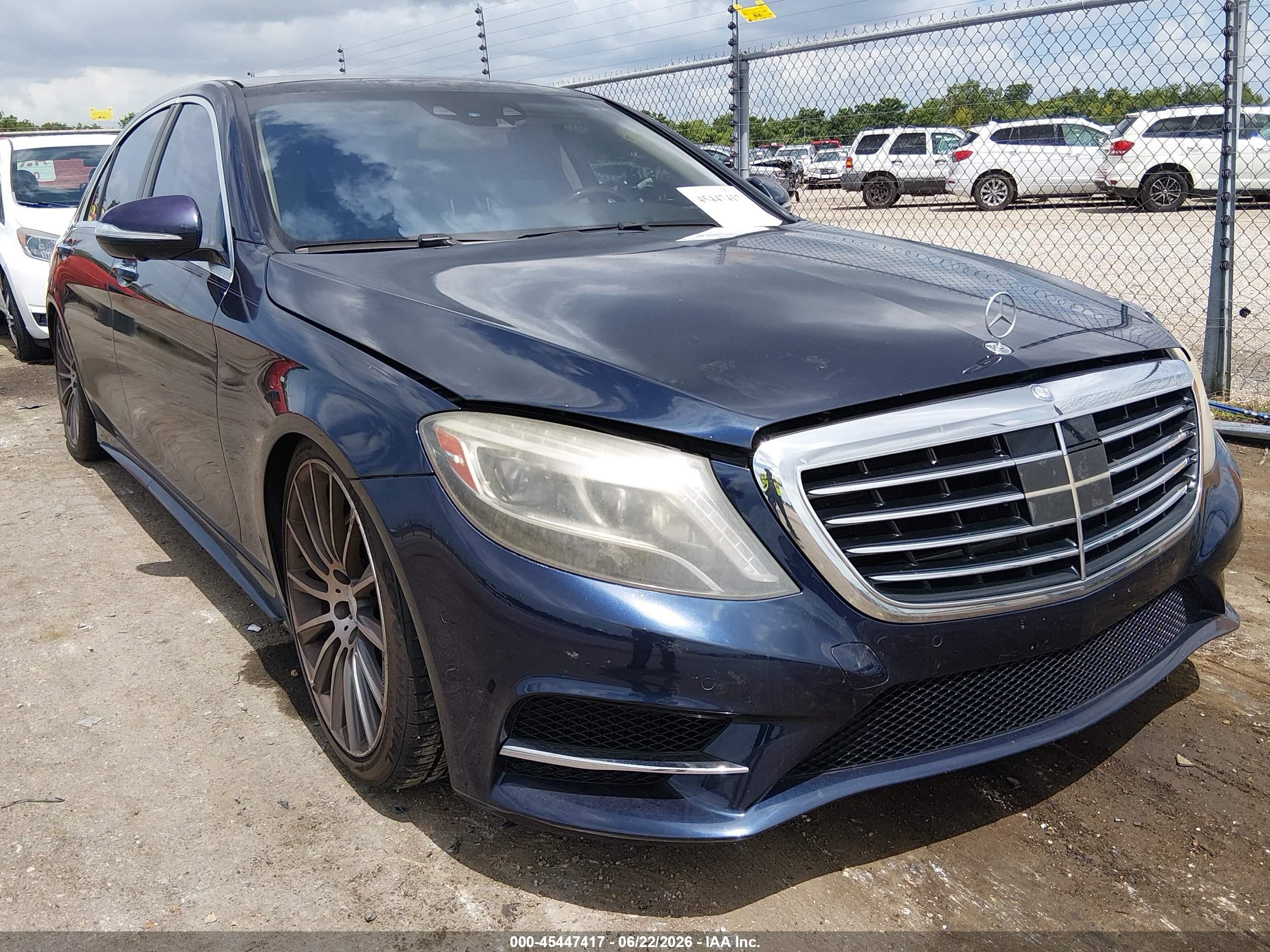 2015 Mercedes-Benz S 550, VIN WDDUG8CBXFA179956 — Fresh water flood