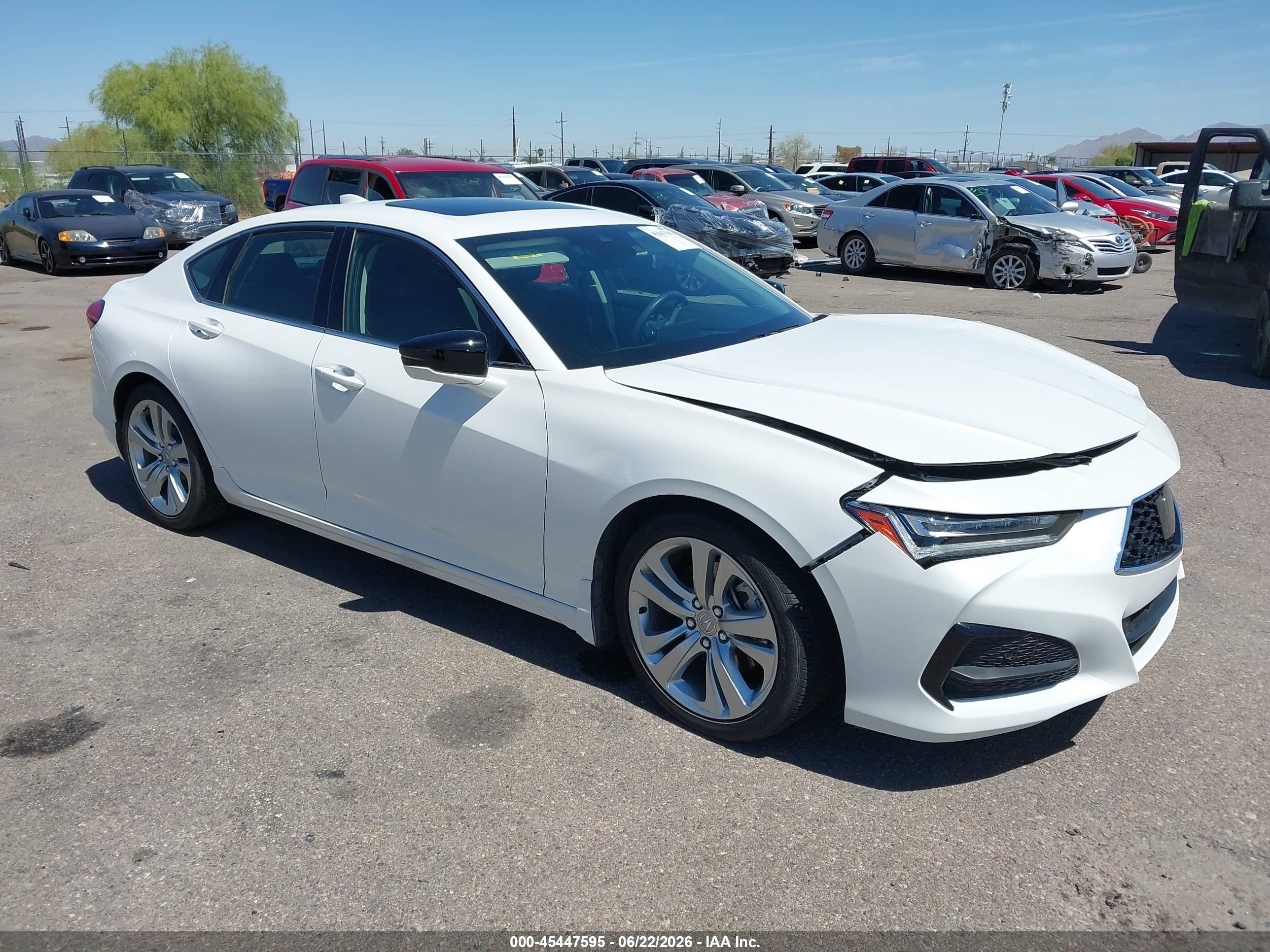 2021 Acura TLX Technology, VIN 19UUB5F49MA016041 — Front end