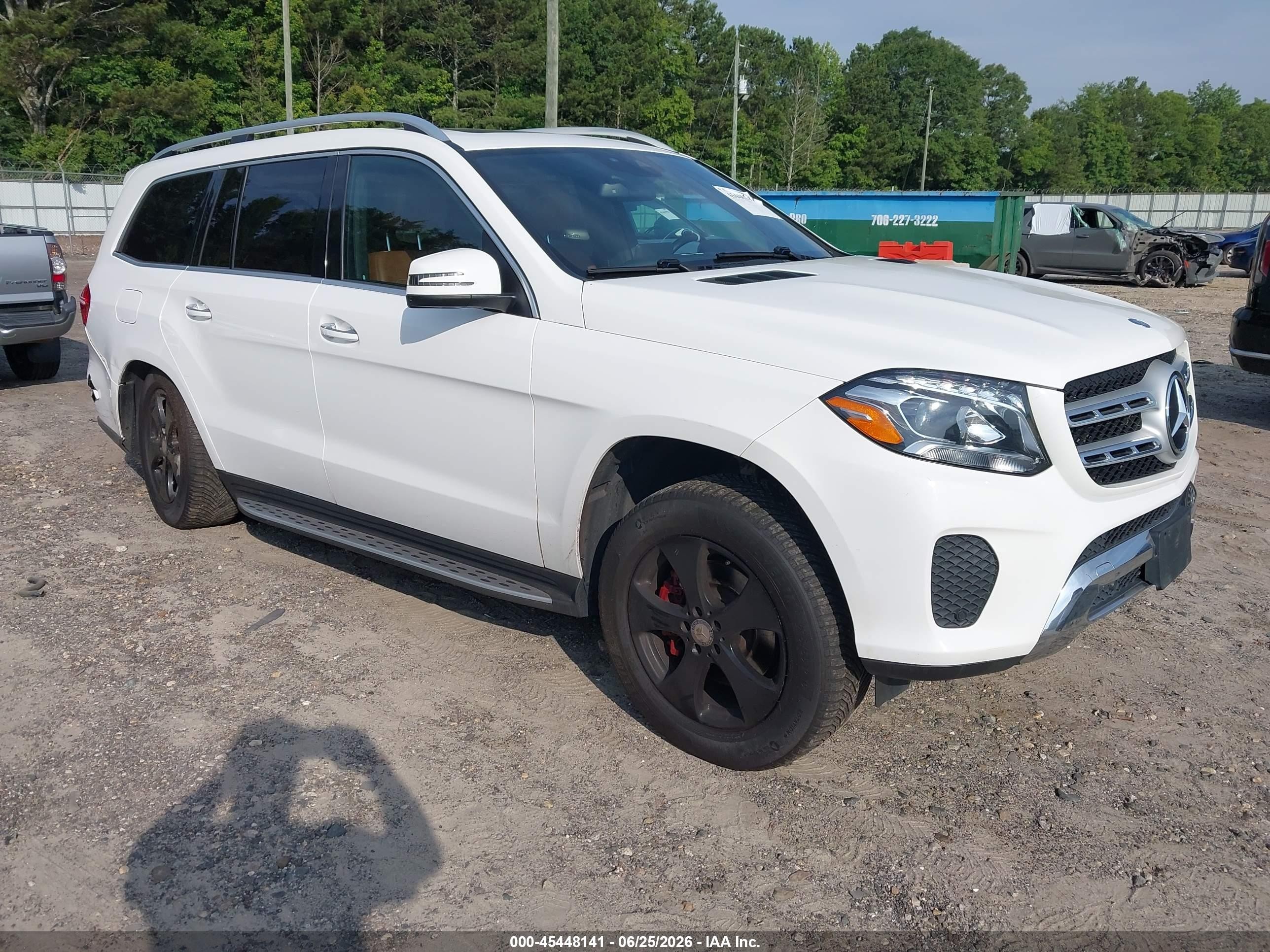 2017 Mercedes-Benz GLS 450, VIN 4JGDF6EE7HA941003 — Rear end