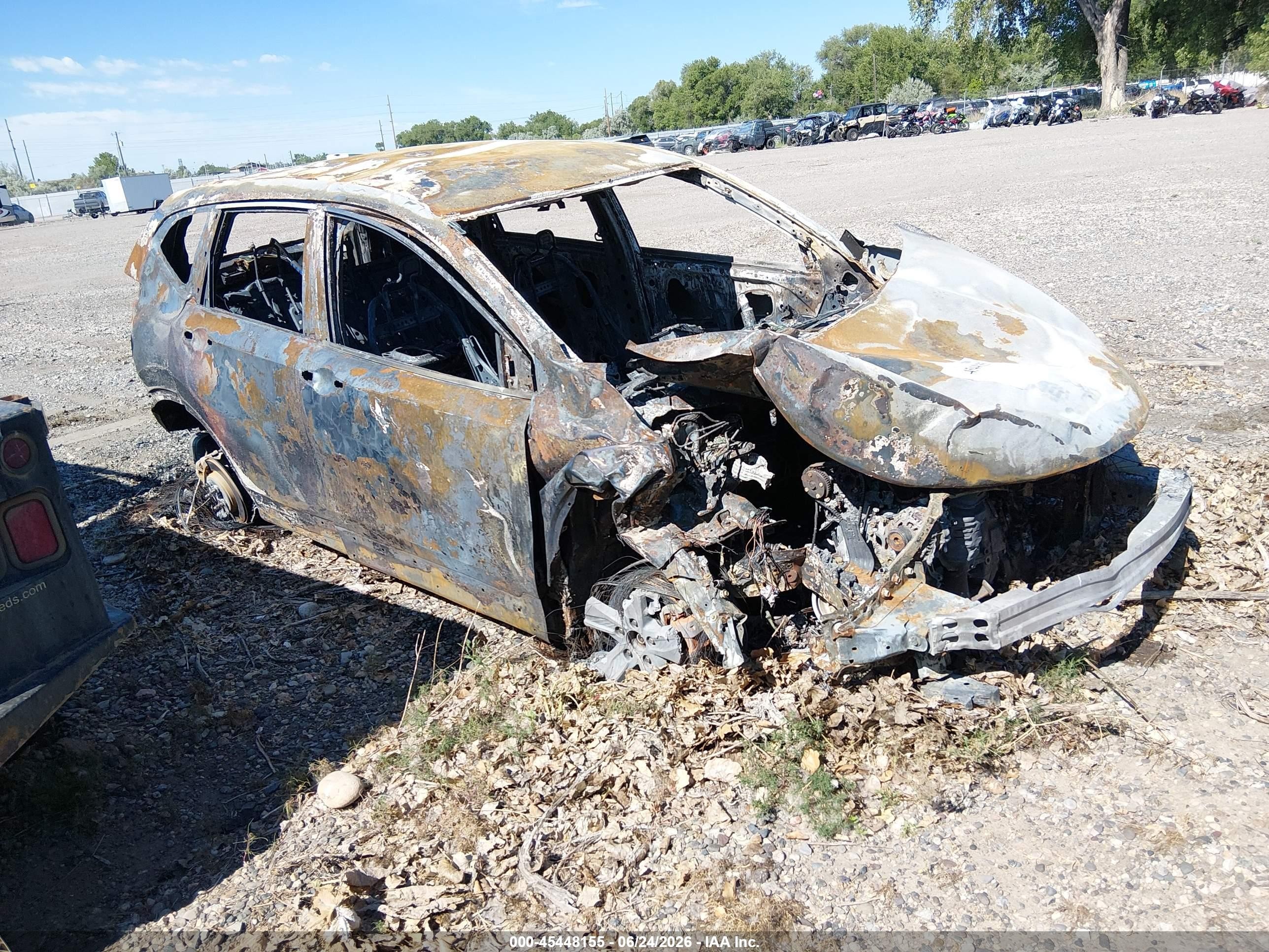 2018 Honda CR-V LX, VIN 2HKRW6H30JH226728 — Burn