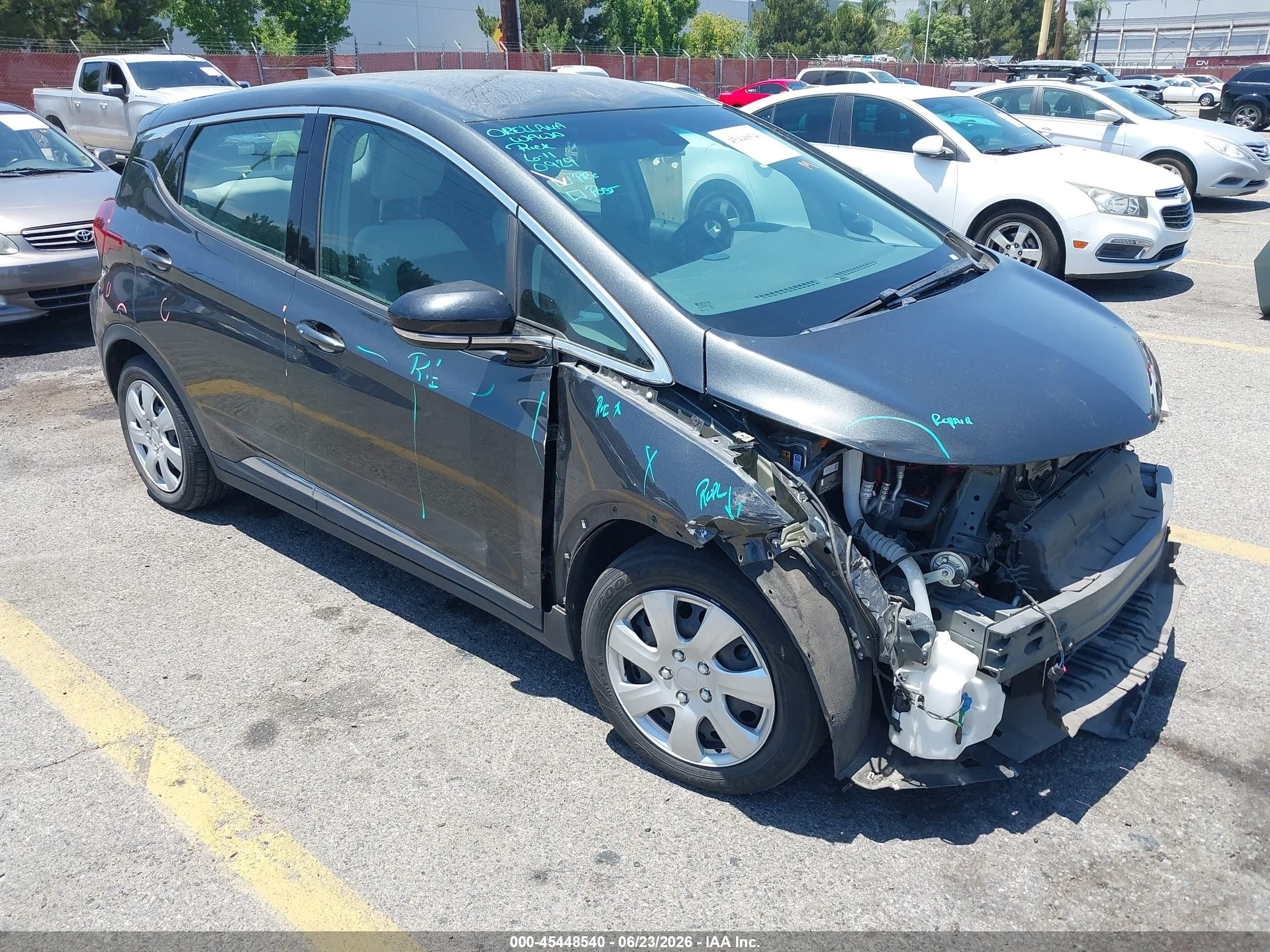 2019 Chevrolet Bolt EV, VIN 1GBJF1G02K4130845 — Front end
