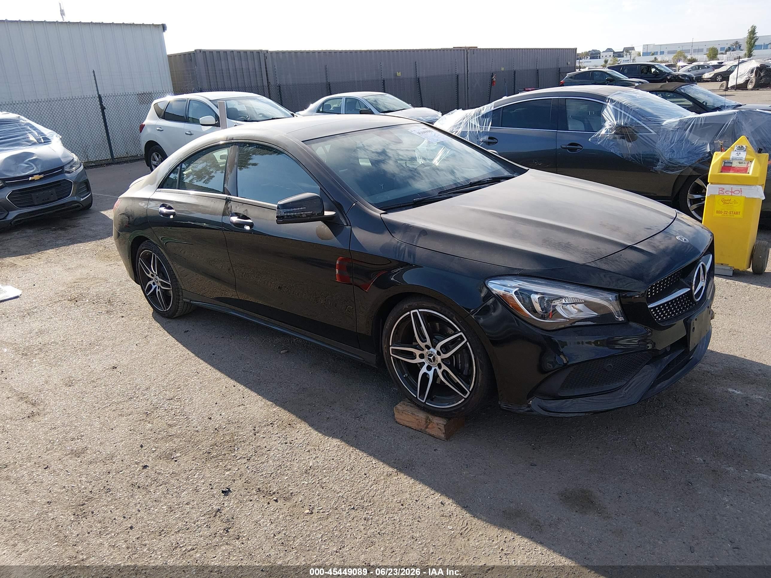 2019 Mercedes-Benz CLA 250, VIN WDDSJ4EB1KN738103 — Front end