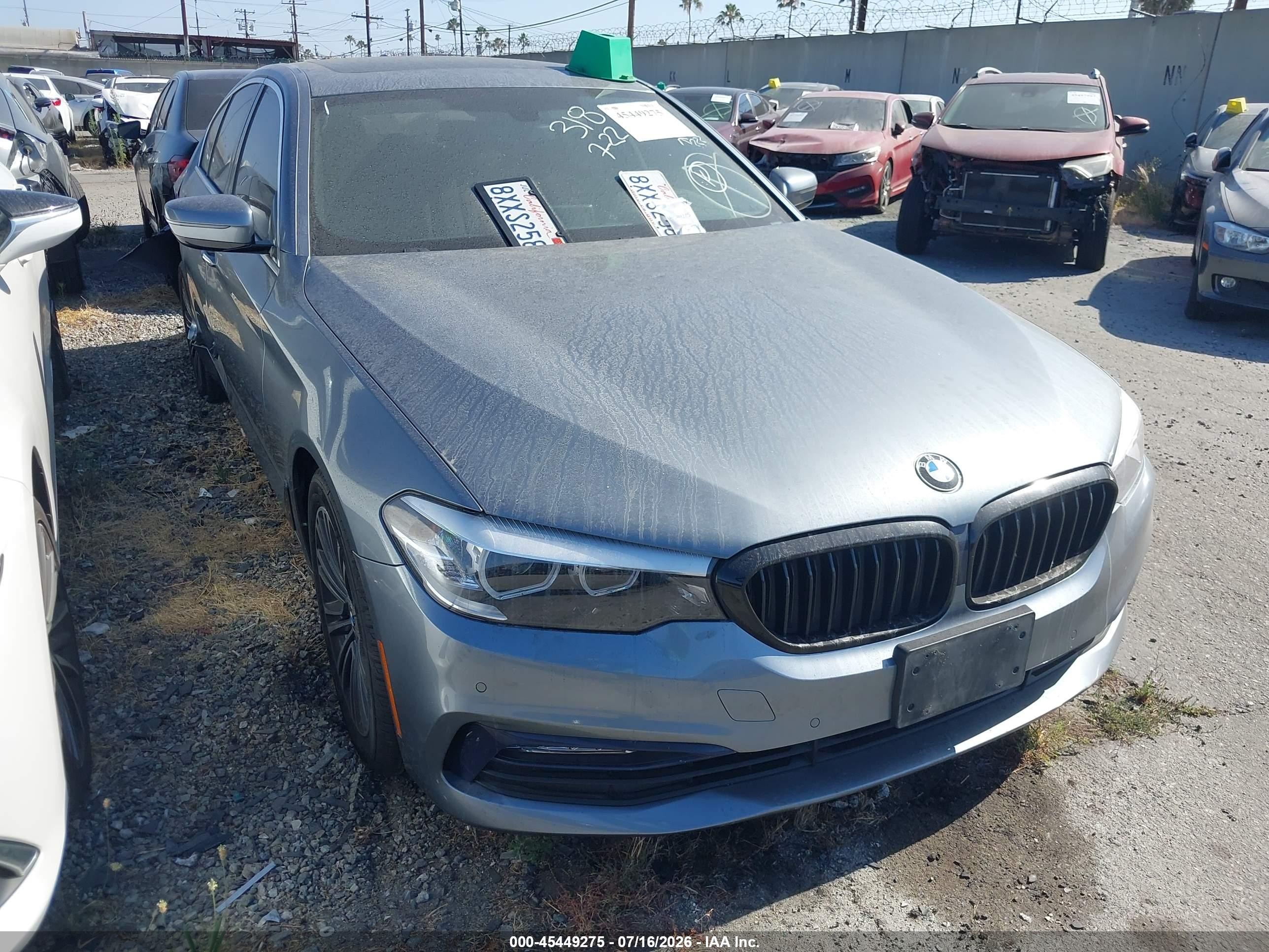 2018 BMW 5 Series 530i, VIN WBAJA5C59JWA57091 — Rear end