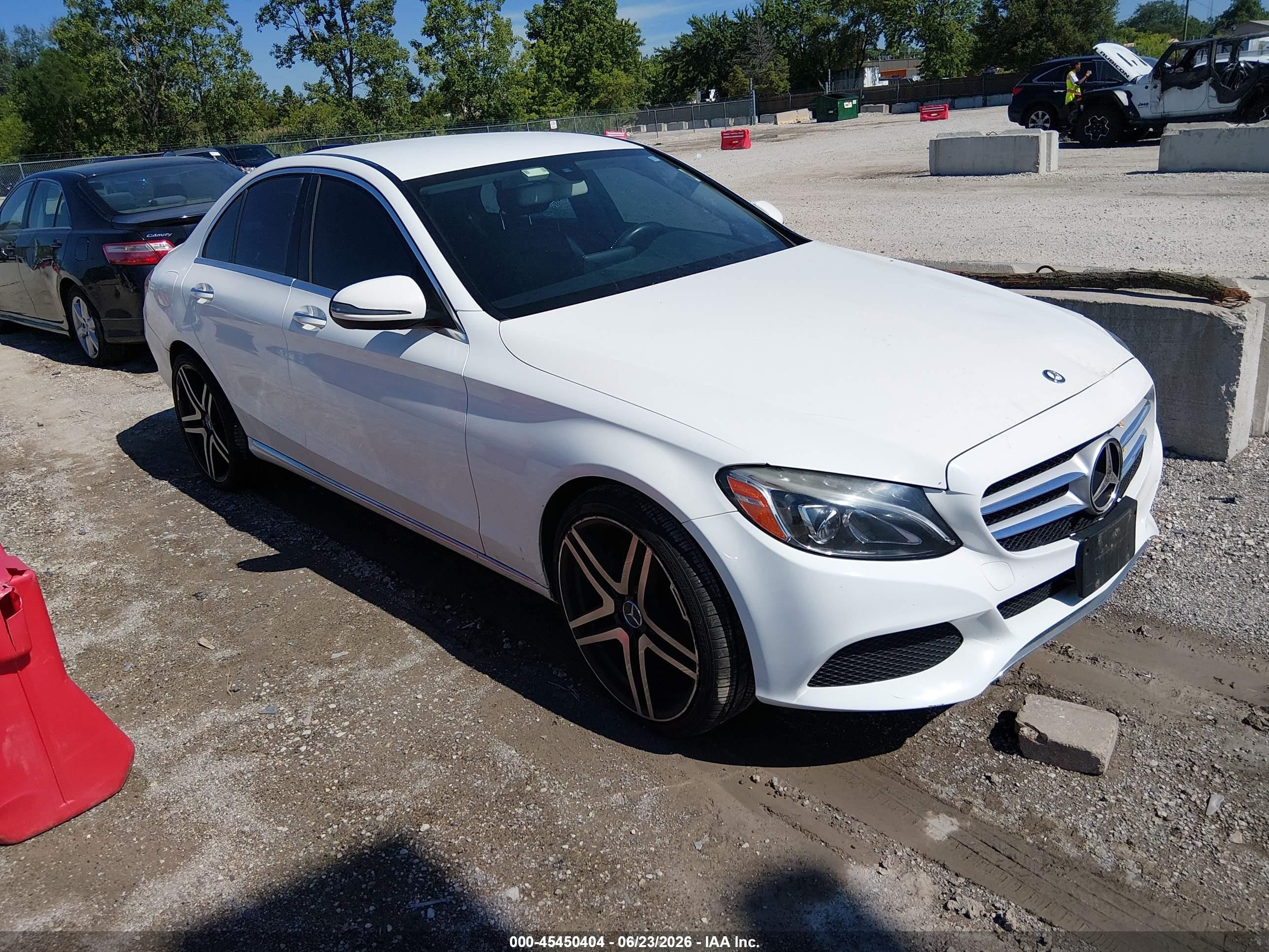 2016 Mercedes-Benz C 300 Sport, VIN 55SWF4KB5GU111815 — Rear end