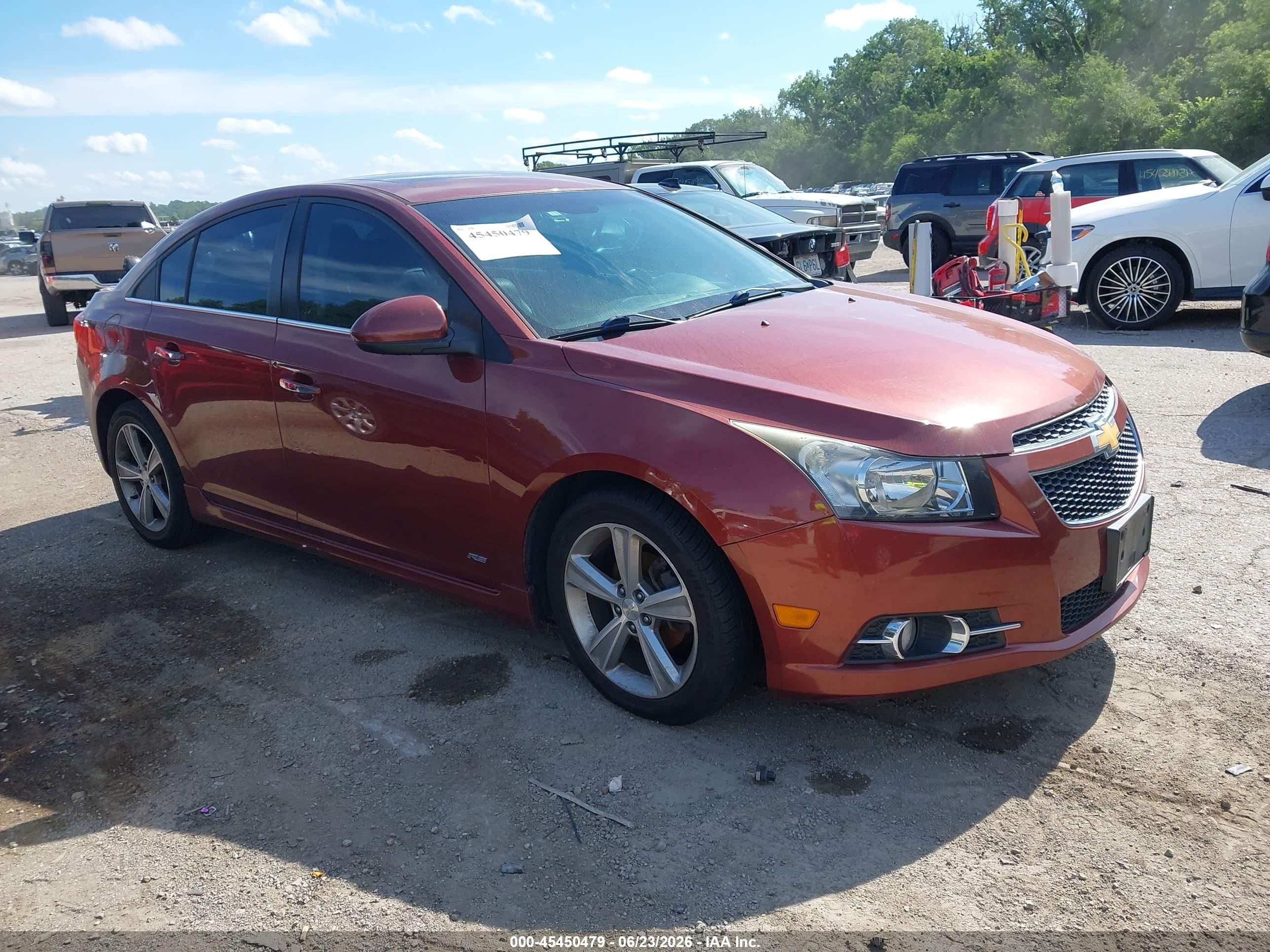 2012 Chevrolet Cruze 2LT, VIN 1G1PG5SC1C7214191 — Normal wear