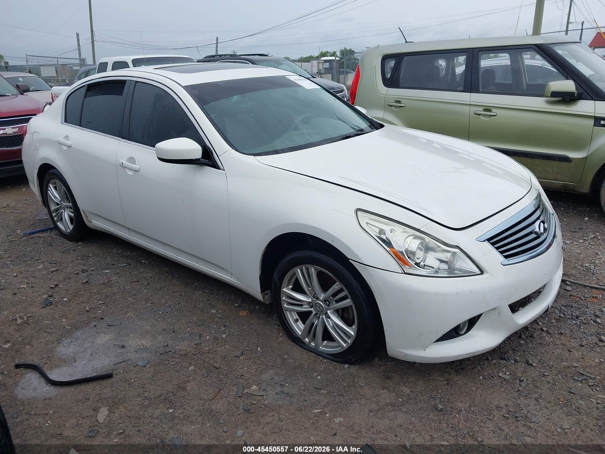 2012 Infiniti G37 x, VIN JN1CV6AR1CM976707 — Normal wear