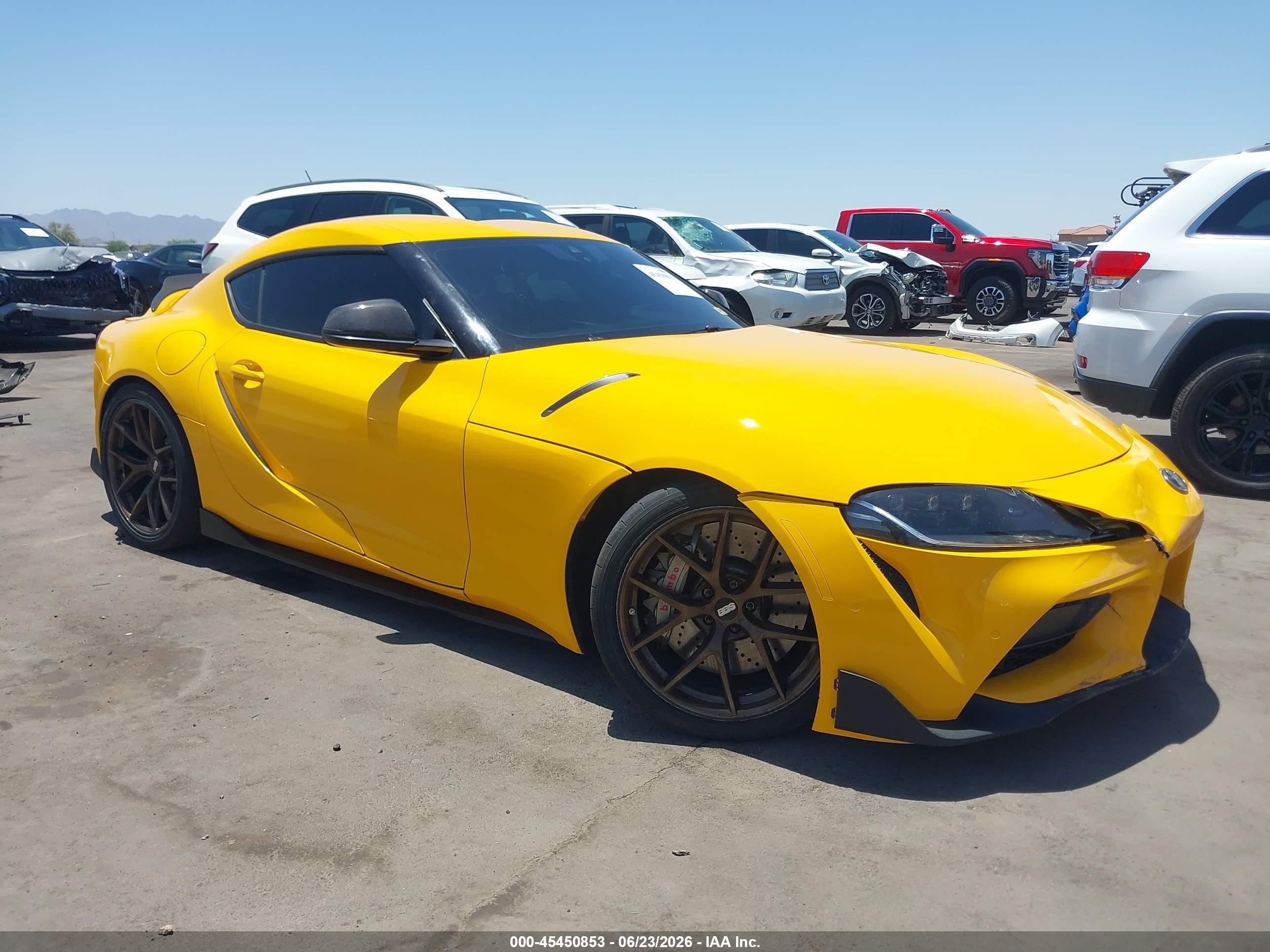 2020 Toyota Supra Premium, VIN WZ1DB4C06LW028001 — Front end