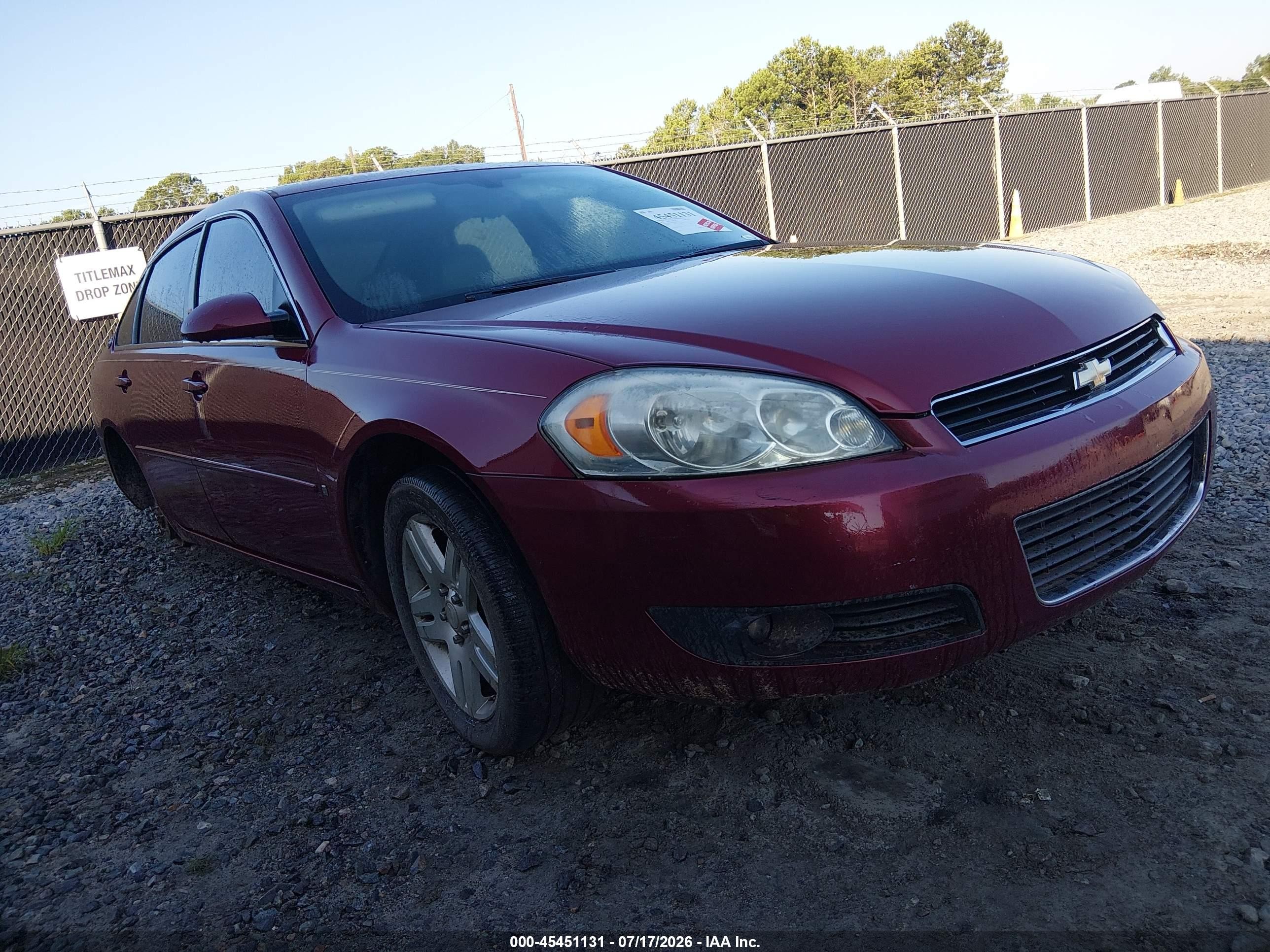 2006 Chevrolet Impala LT 3.9L, VIN 2G1WC581469338214 — Normal wear