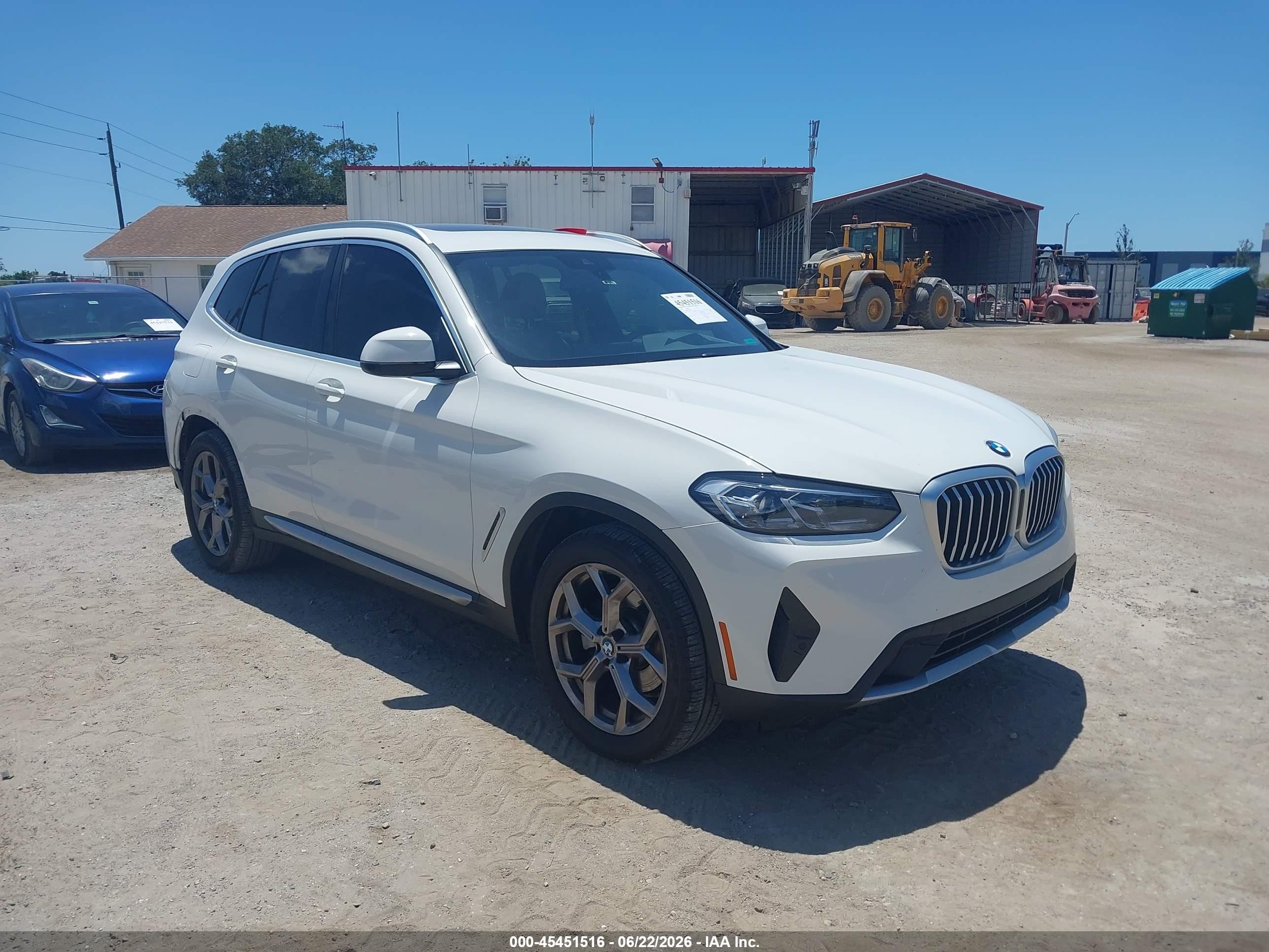 2022 BMW X3 sDrive30i, VIN 5UX43DP03N9K67205 — Зад