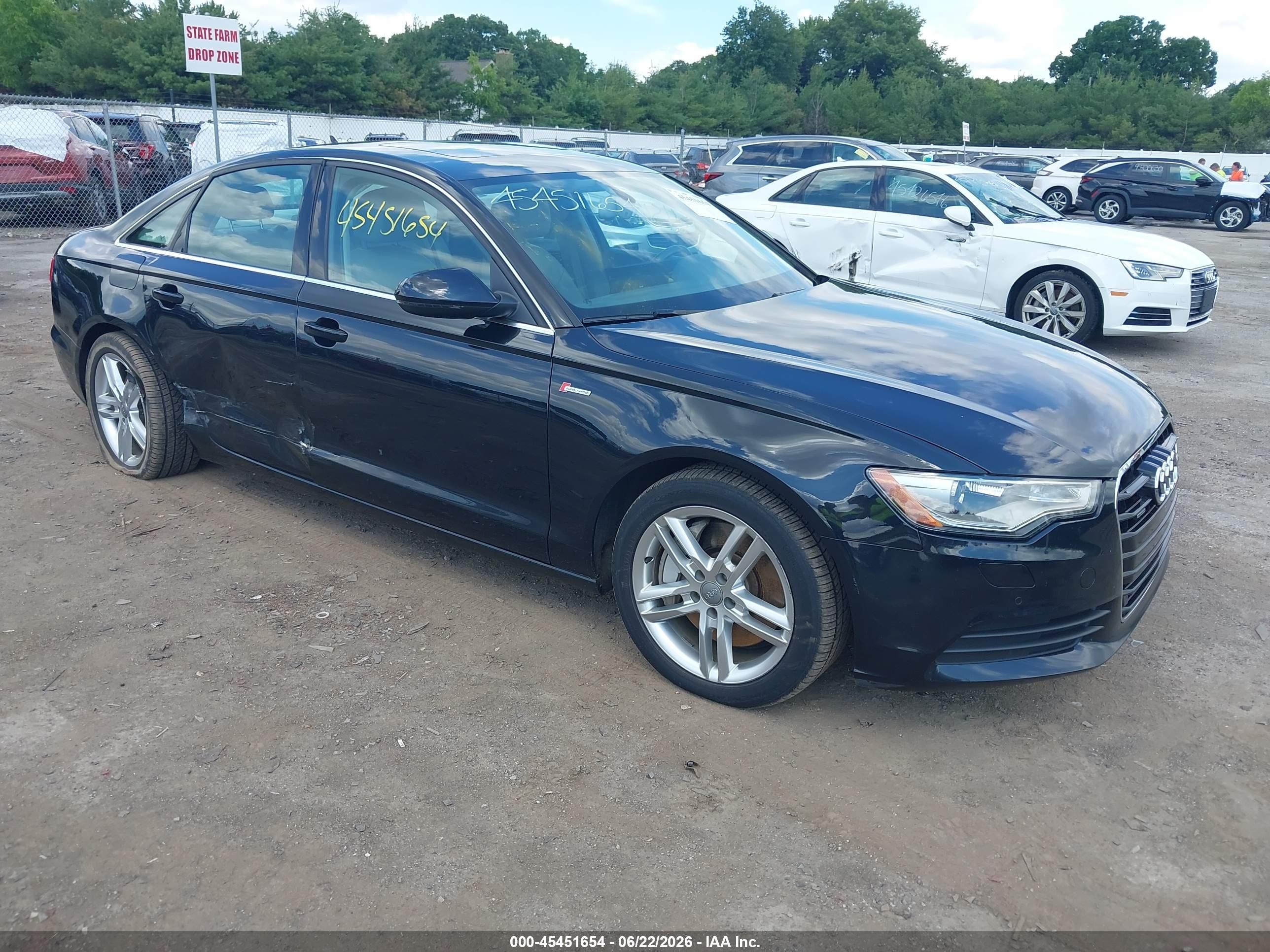 2012 Audi A6 Premium Plus, VIN WAUGGAFC1CN067910 — Side