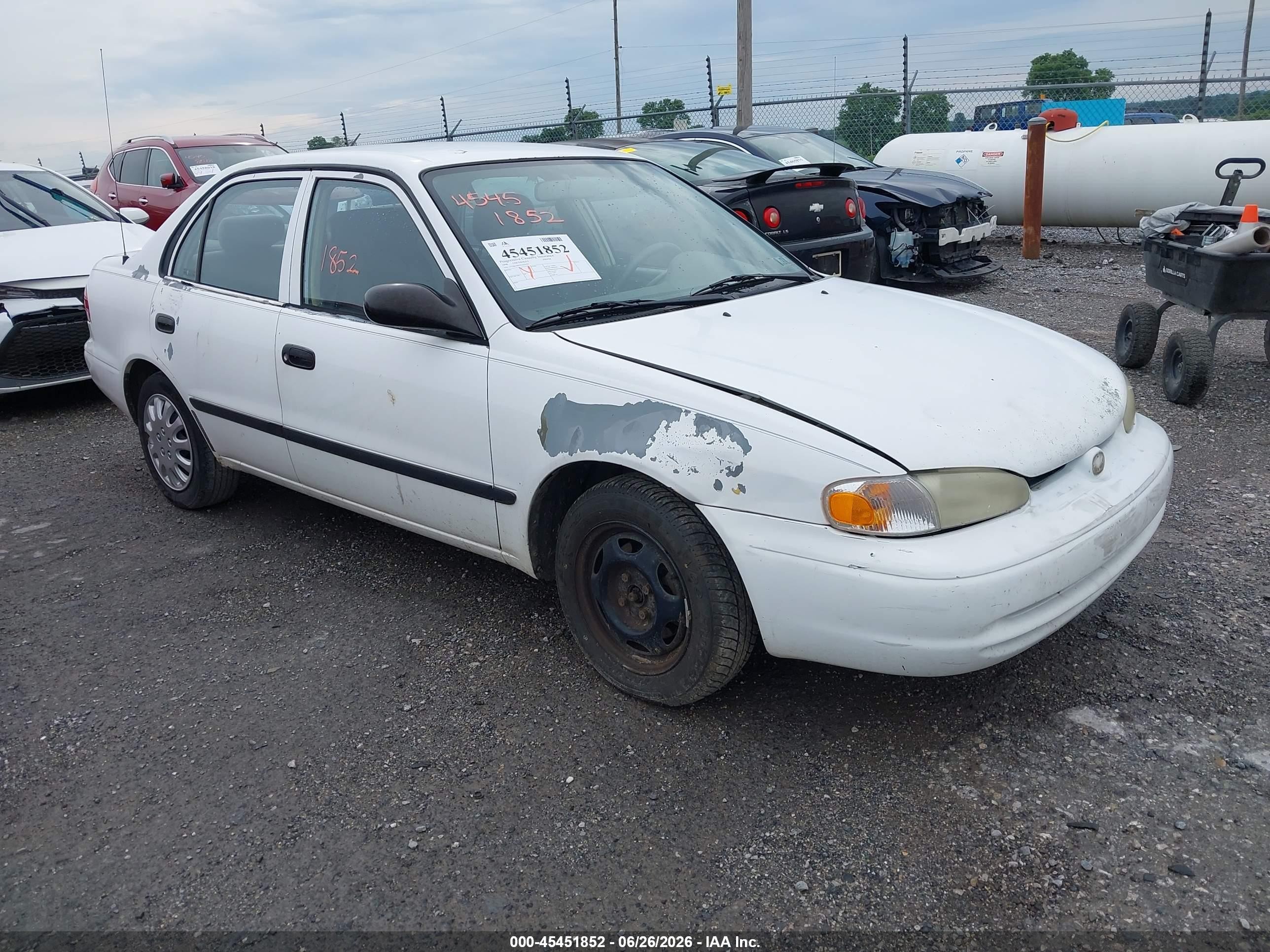 1998 Chevrolet Prizm Lsi, VIN 1Y1SK548XWZ416394 — Not stated
