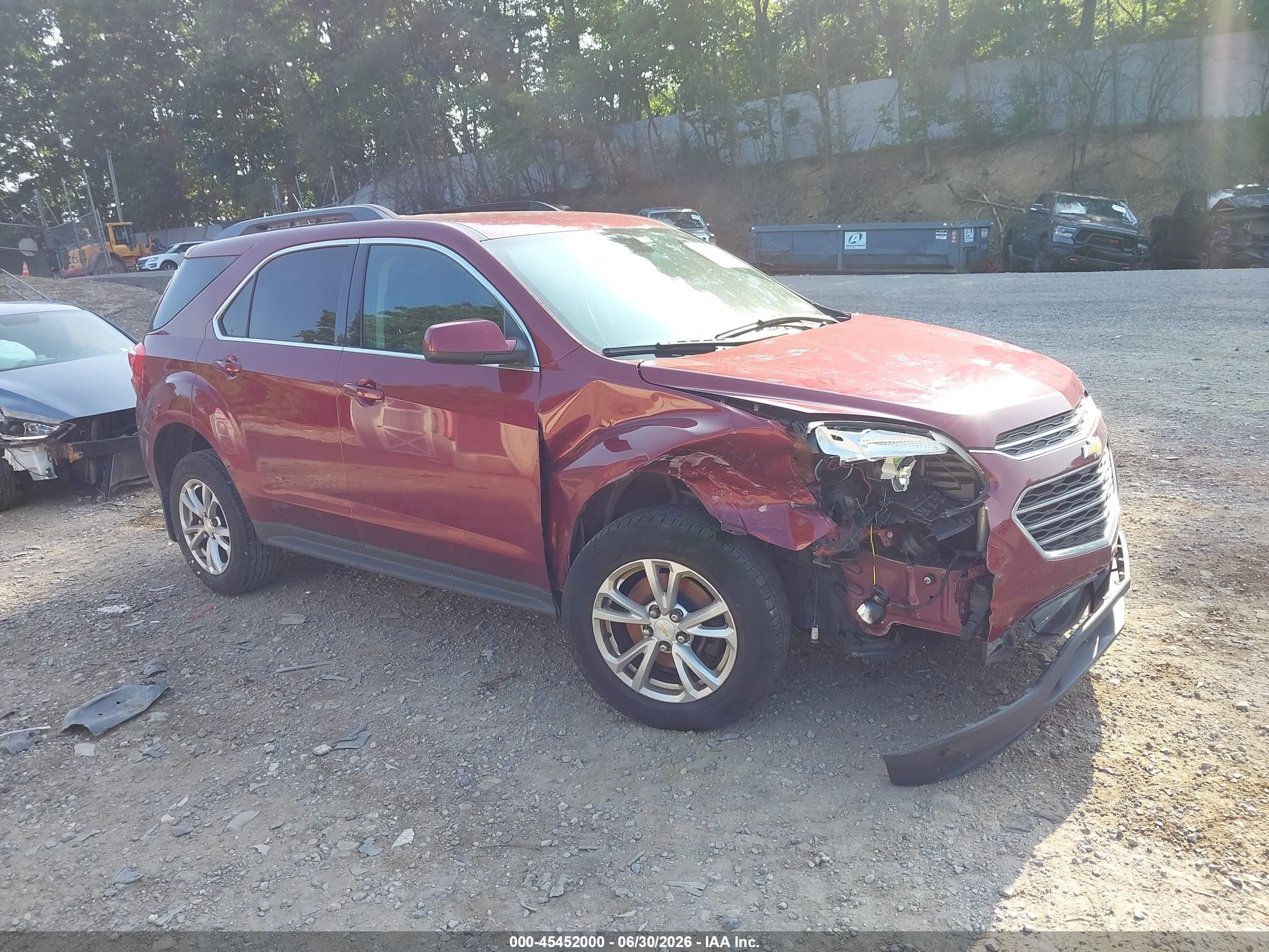 2016 Chevrolet Equinox LT, VIN 2GNFLFEK8G6298191 — Front end