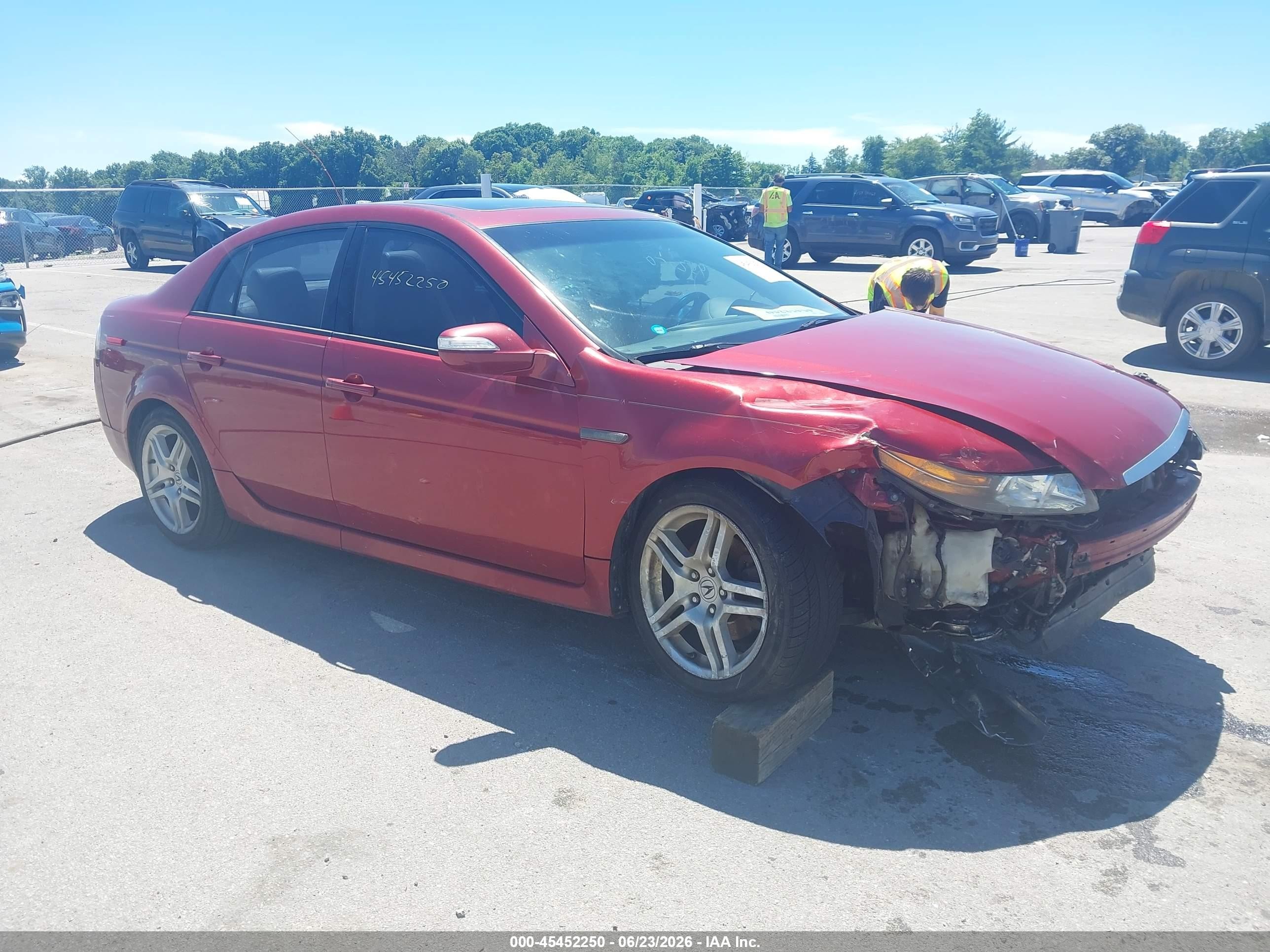 2007 Acura TL, VIN 19UUA662X7A022829 — Front end