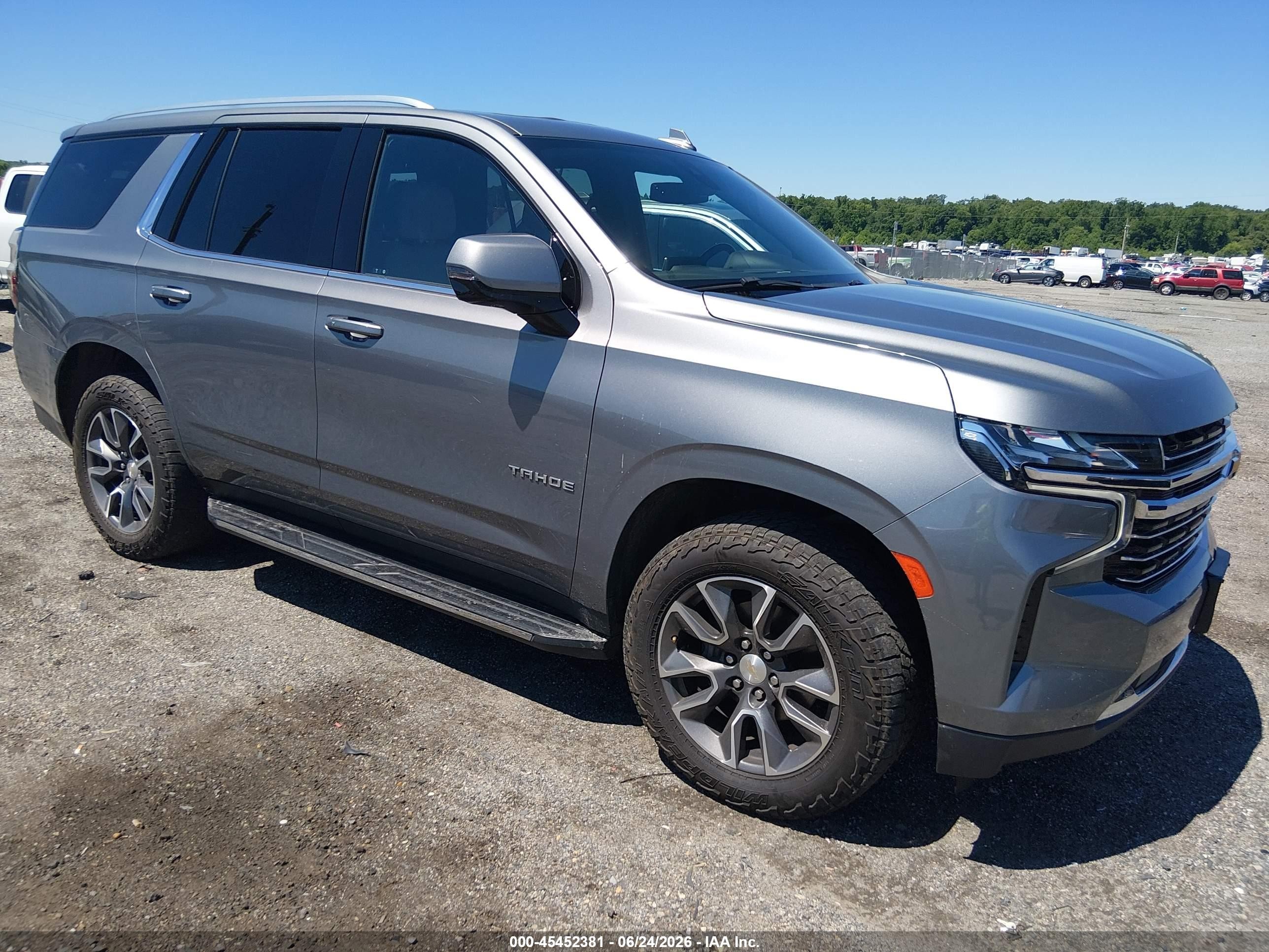 2021 Chevrolet Tahoe LT, VIN 1GNSKNKD9MR145840 — Not stated