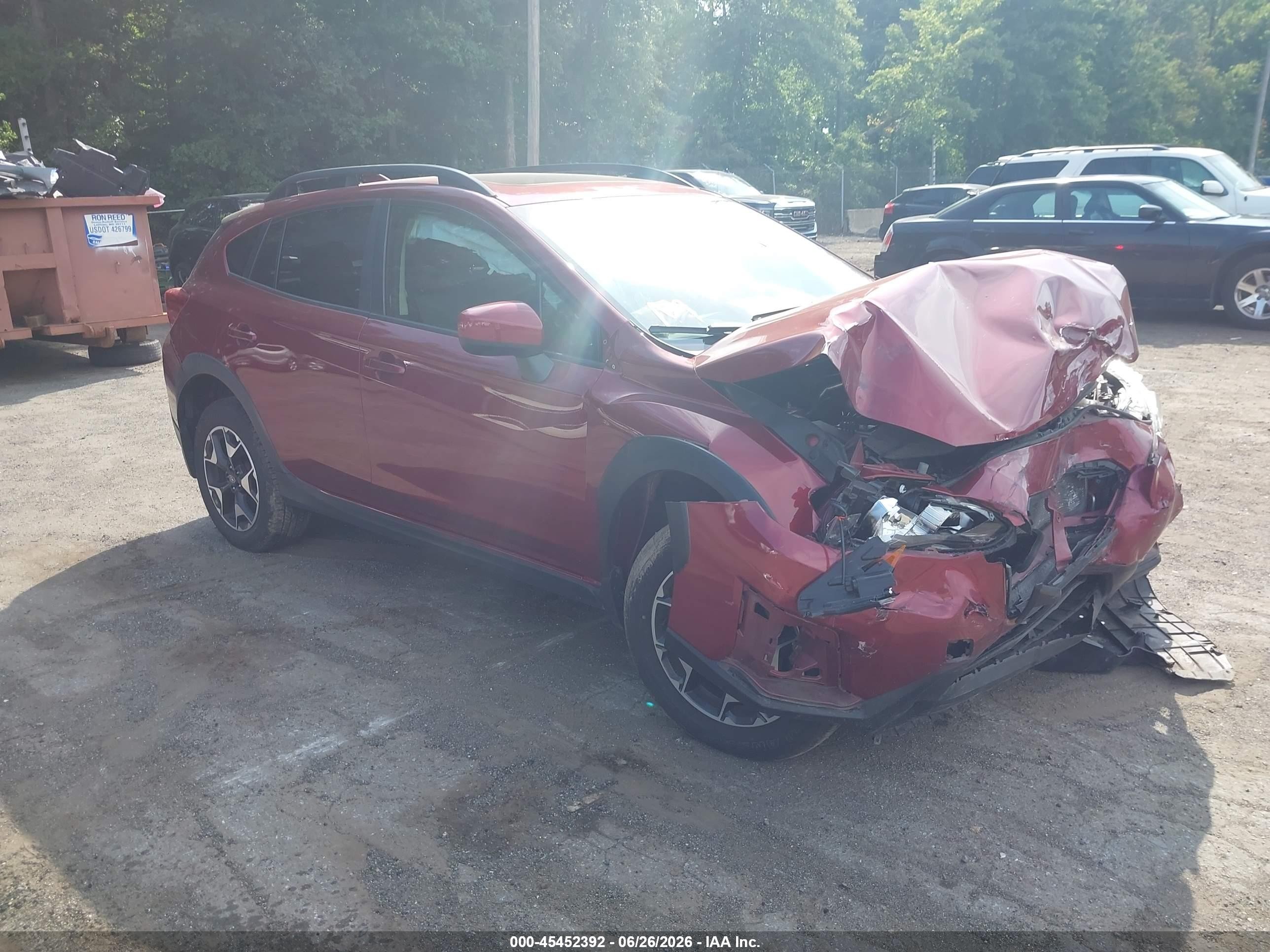 2019 Subaru Crosstrek Premium, VIN JF2GTAEC5K8397502 — Front end