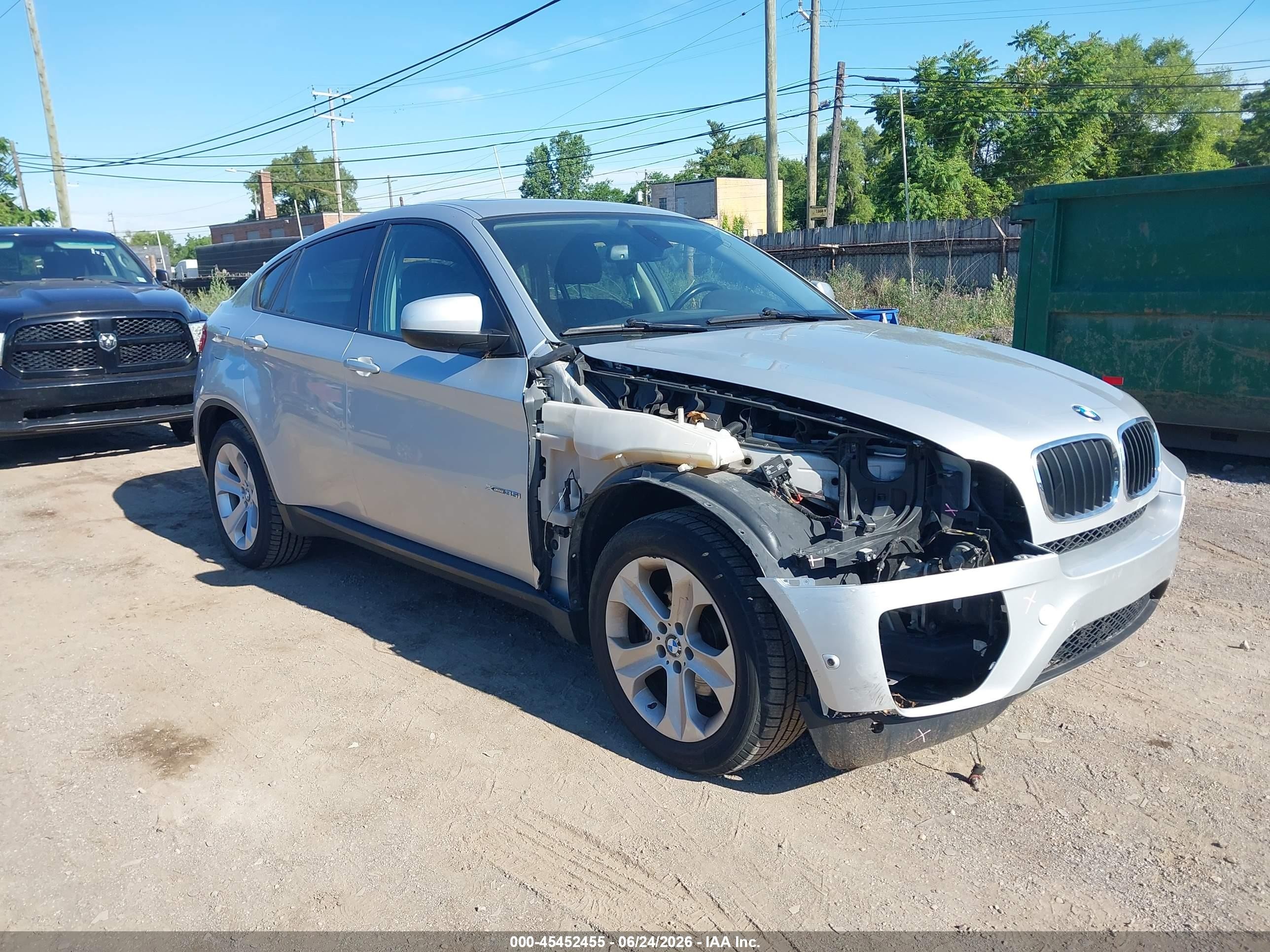 2012 BMW X6 35i, VIN 5UXFG2C51CL780522 — Front end