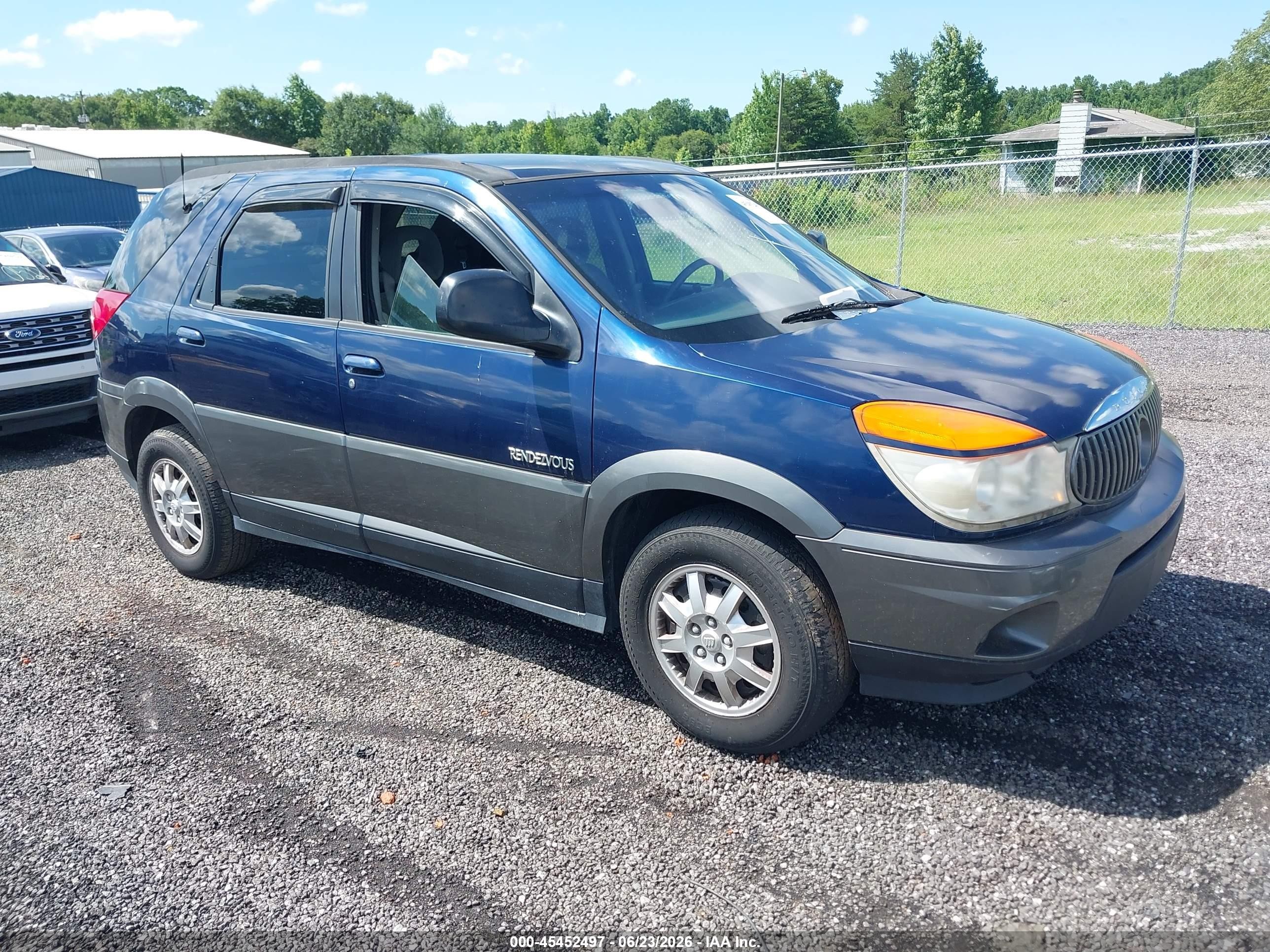 2002 Buick Rendezvous CX, VIN 3G5DA03E62S500057 — Not stated