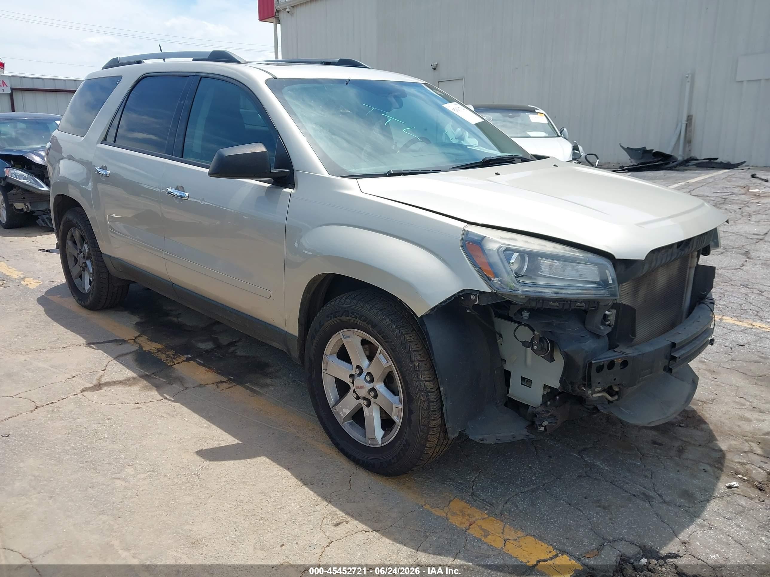 2016 GMC Acadia SLE, VIN 1GKKVPKD1GJ312484 — Перед