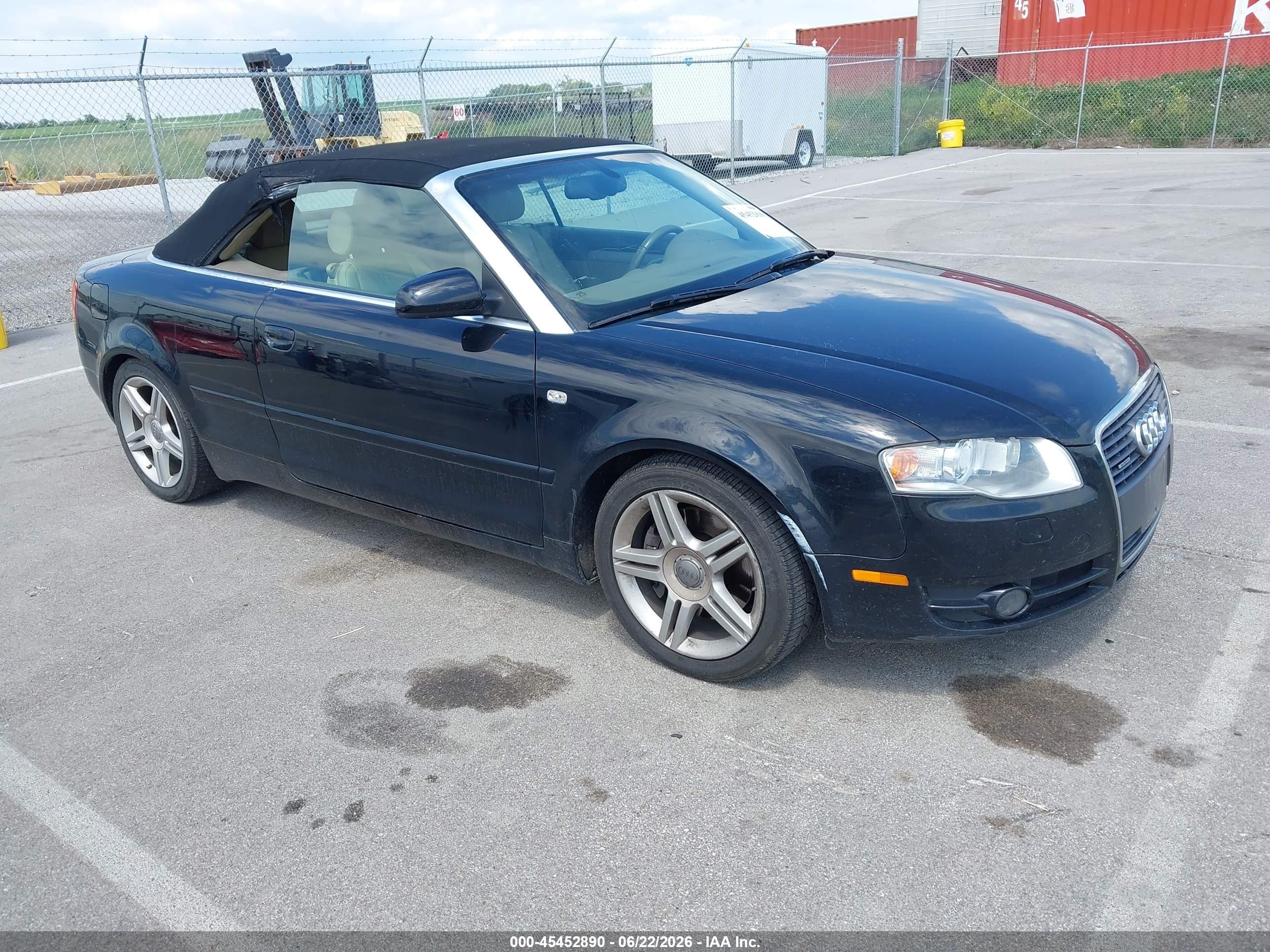 2008 Audi A4 2.0T, VIN WAUDF48H08K005195 — Side