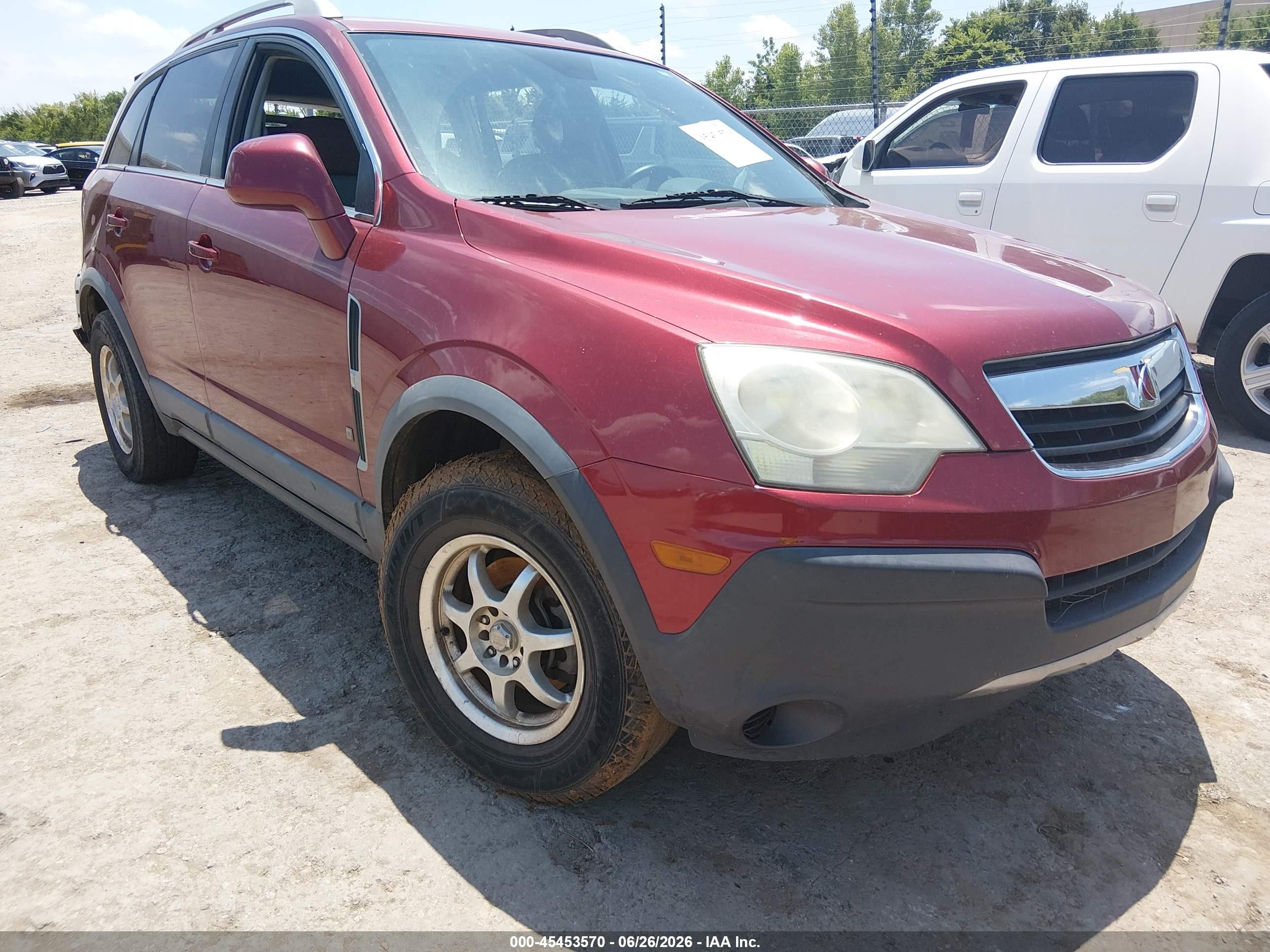 2008 Saturn VUE XE, VIN 3GSCL33P78S577289 — Rear end