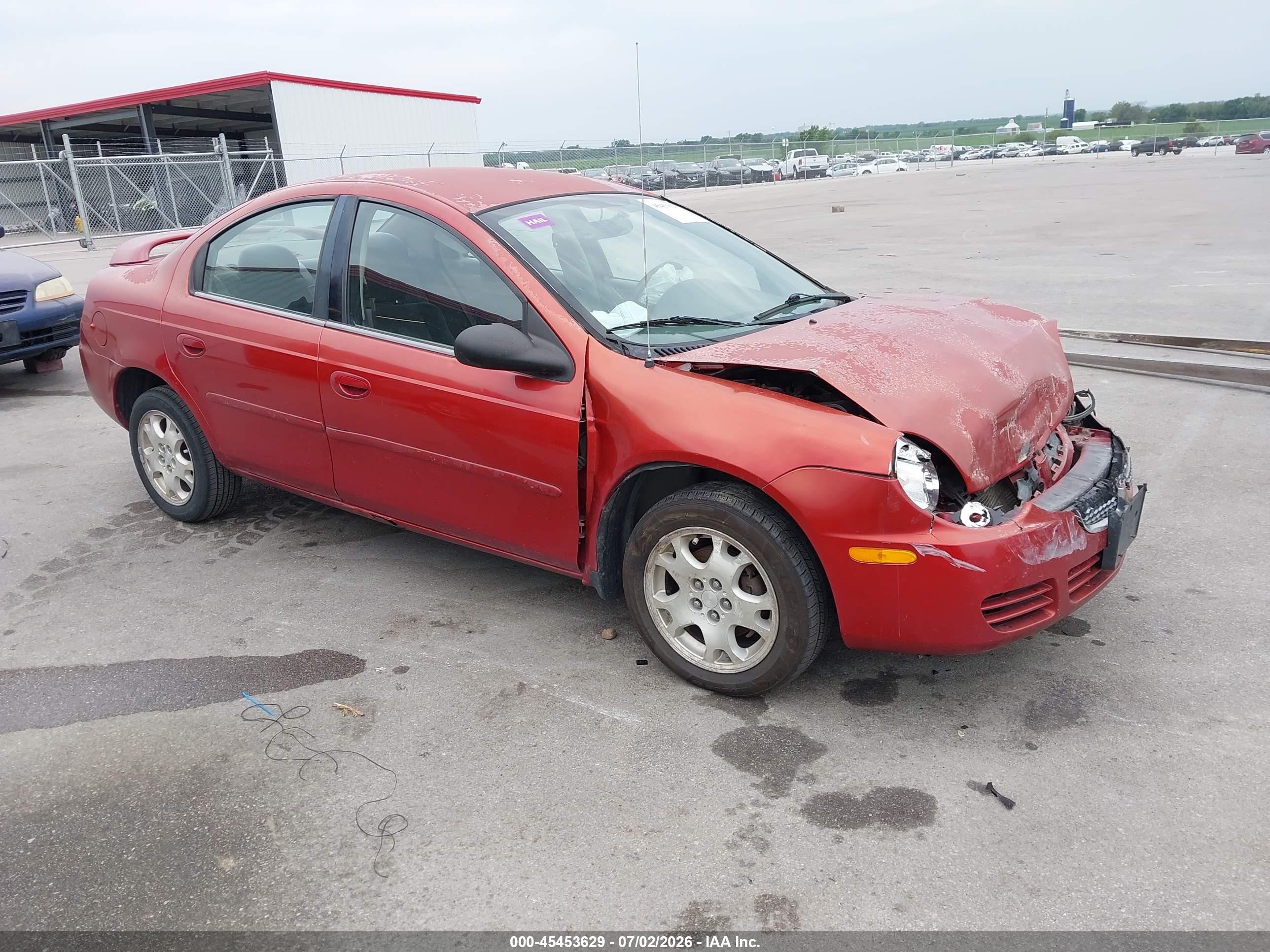 2005 Dodge Neon SXT, VIN 1B3ES56C55D127147 — Front end