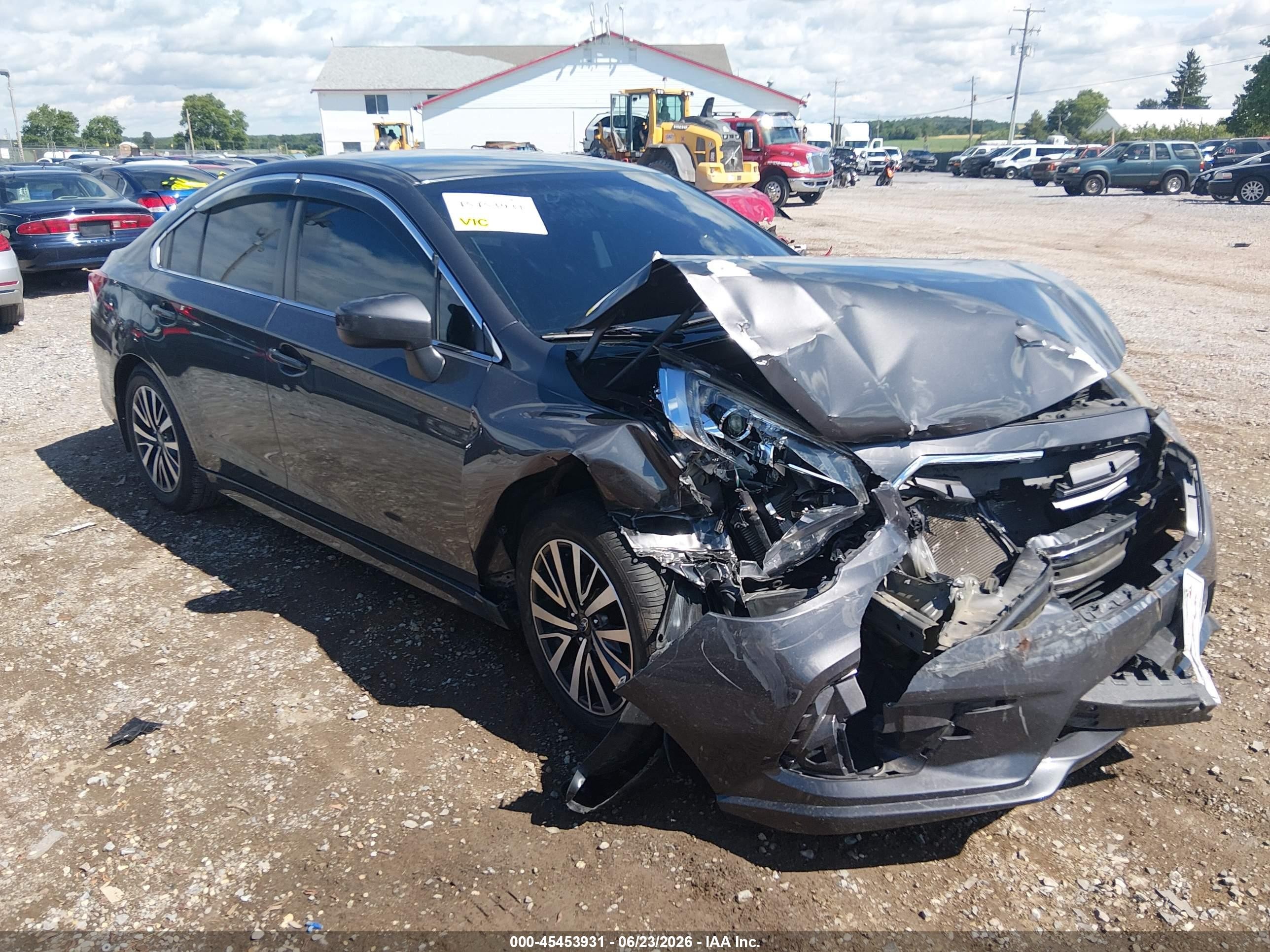 2019 Subaru Legacy Premium, VIN 4S3BNAF6XK3030345 — Front end