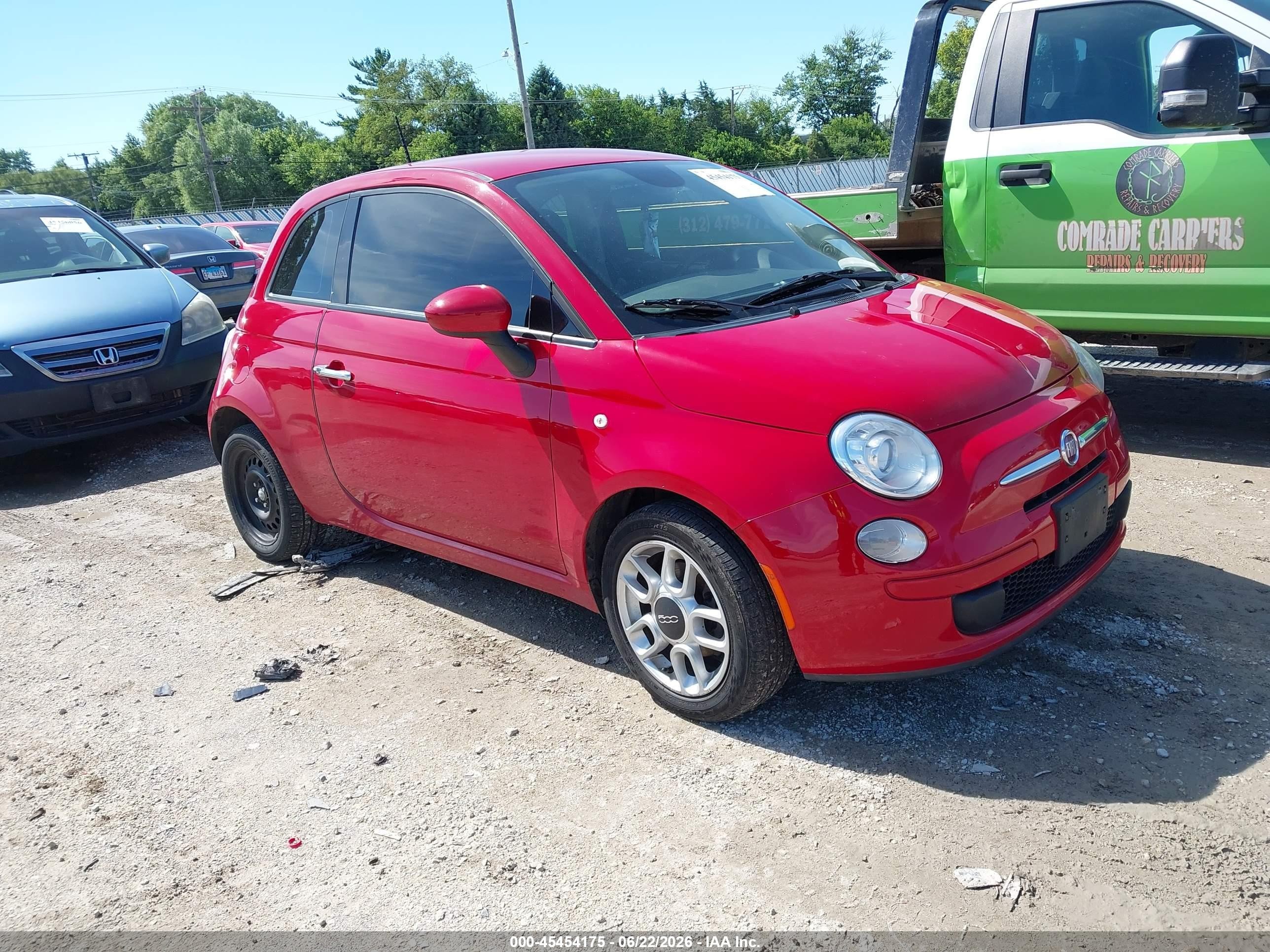 2015 FIAT 500 Pop, VIN 3C3CFFAR5FT520111 — Rear end