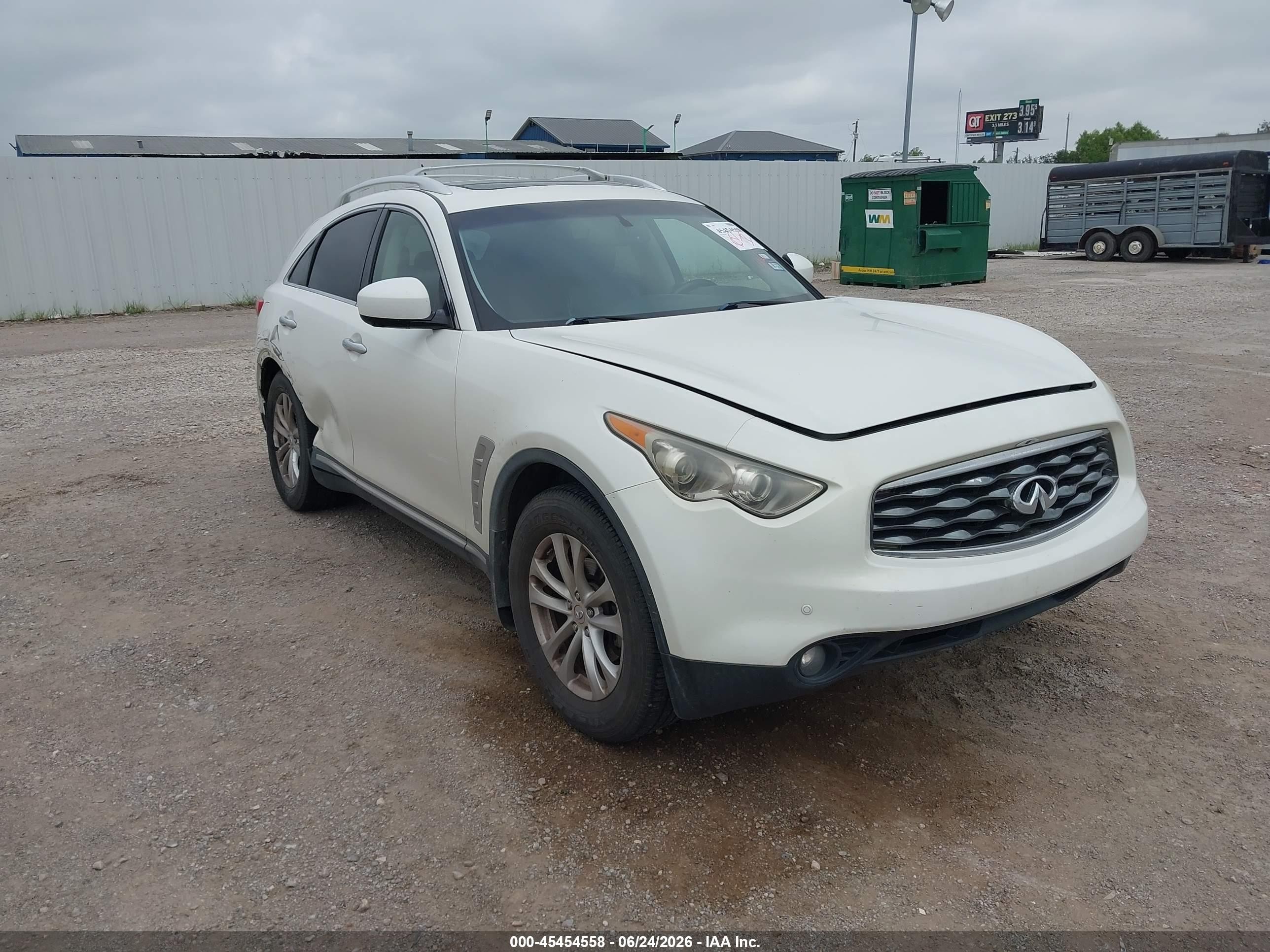 2011 Infiniti FX, VIN JN8AS1MW0BM141461 — Rear end
