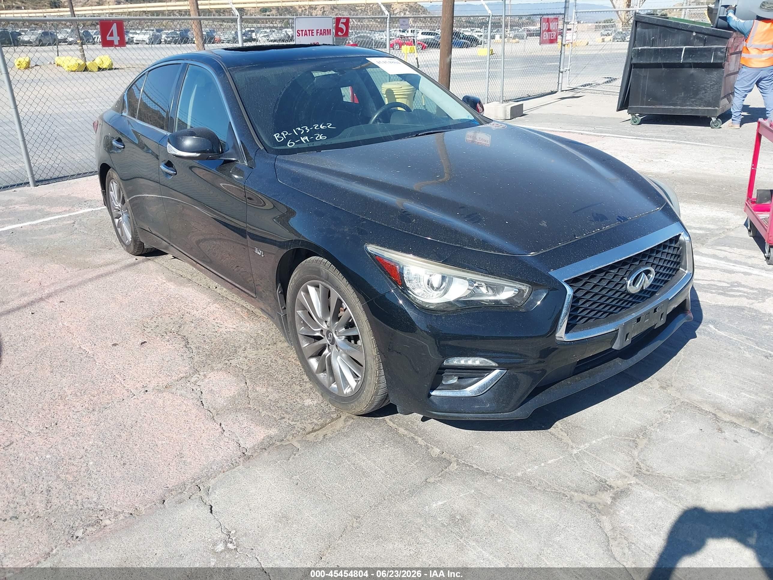 2019 Infiniti Q50 Luxe, VIN JN1EV7AP9KM542028 — Roof