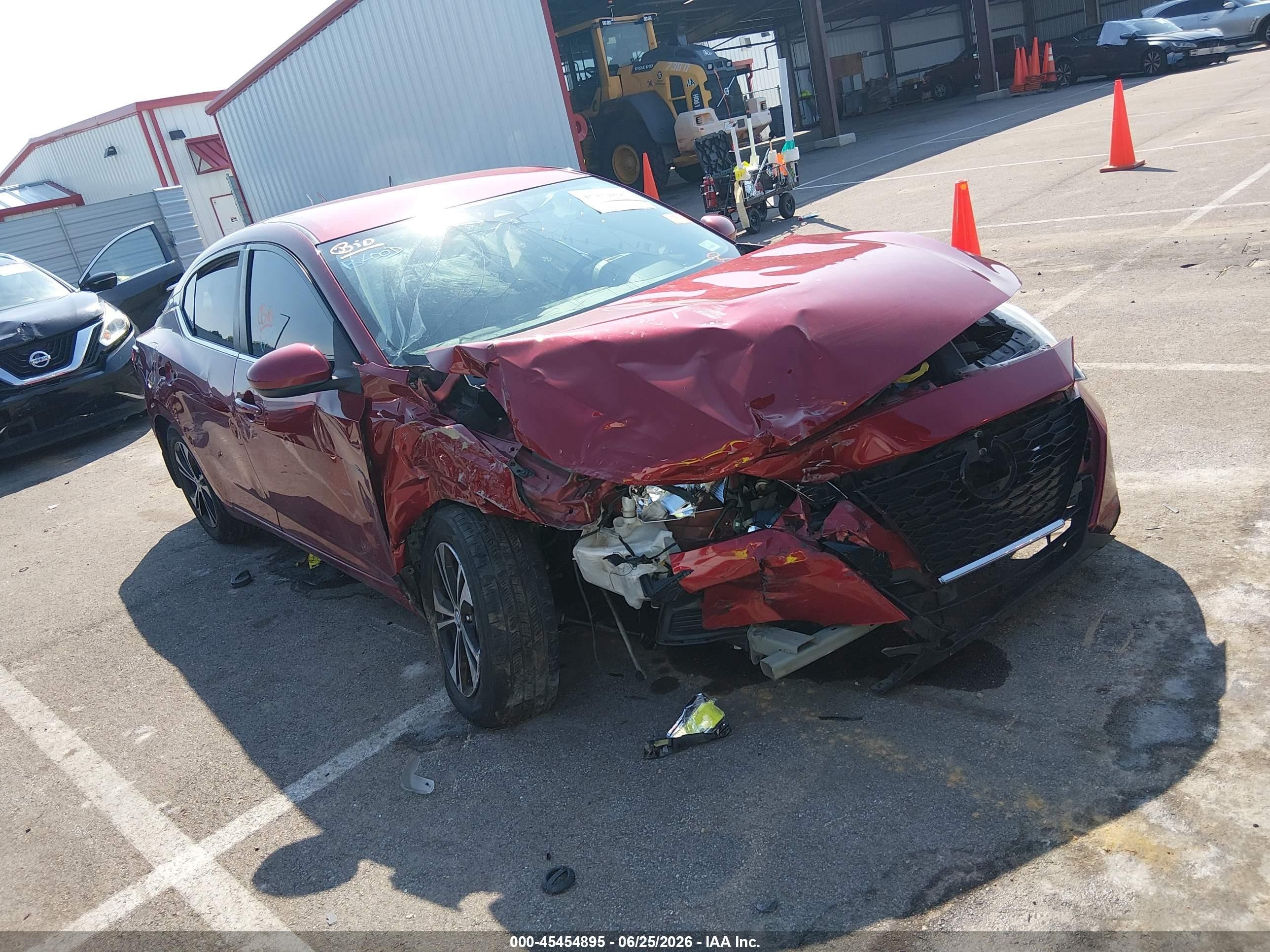 2021 Nissan Sentra SV, VIN 3N1AB8CV5MY272613 — Biohazard / chemical