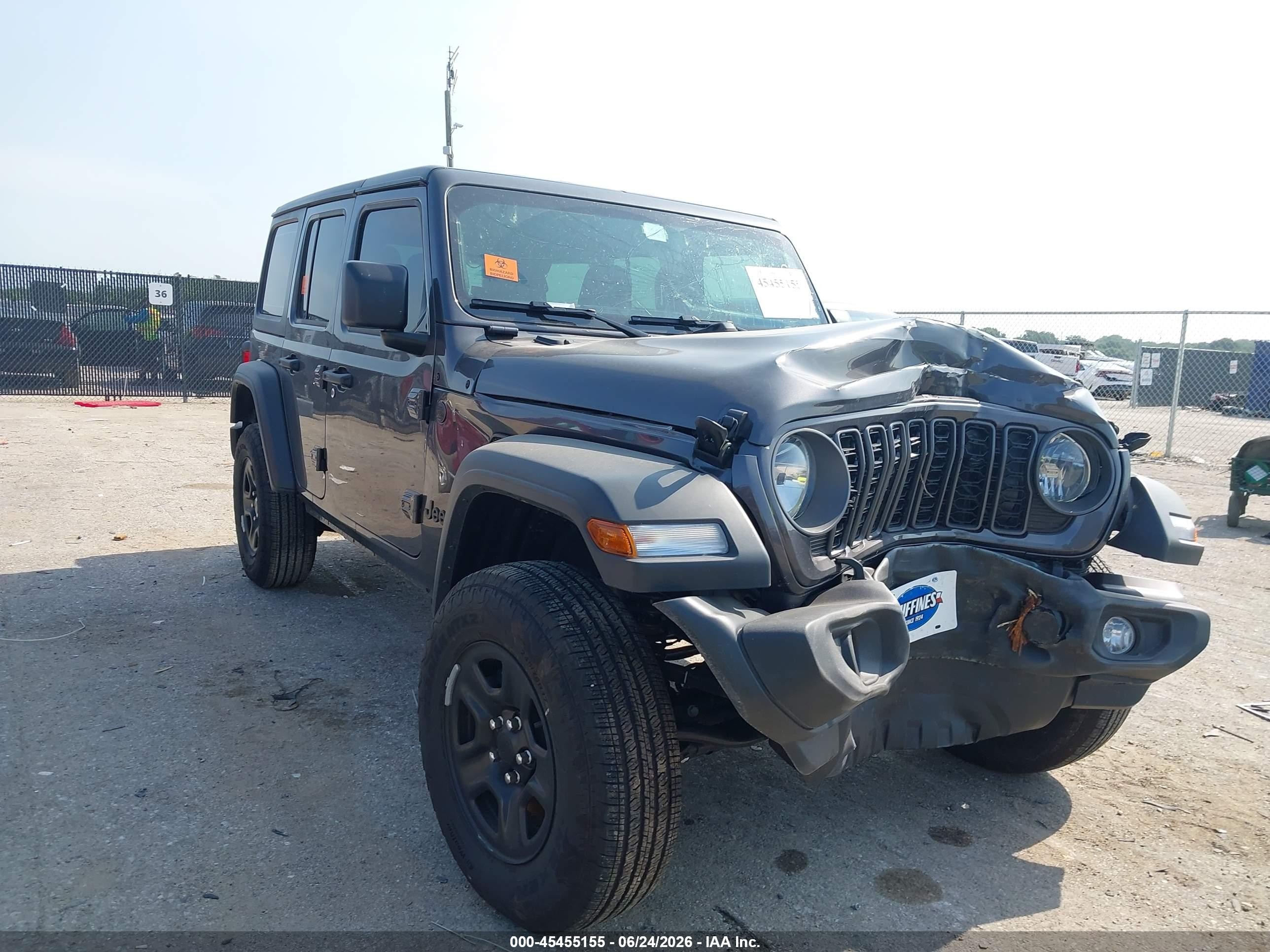 2026 Jeep Wrangler Willys, VIN 1C4PJXDN4TW190770 — Biohazard / chemical