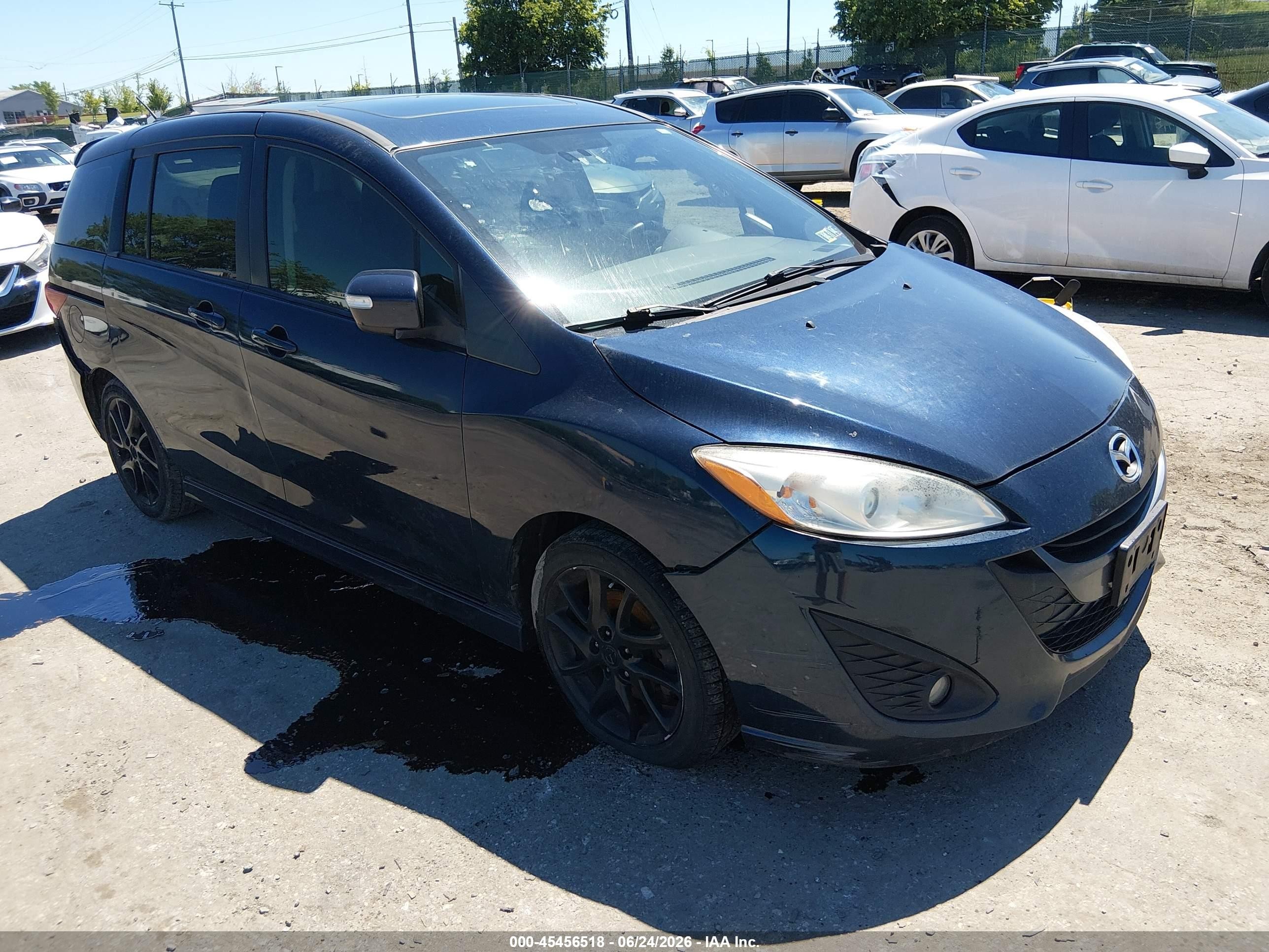 2014 Mazda 5 Grand Touring, VIN JM1CW2DL8E0168231 — Rear end