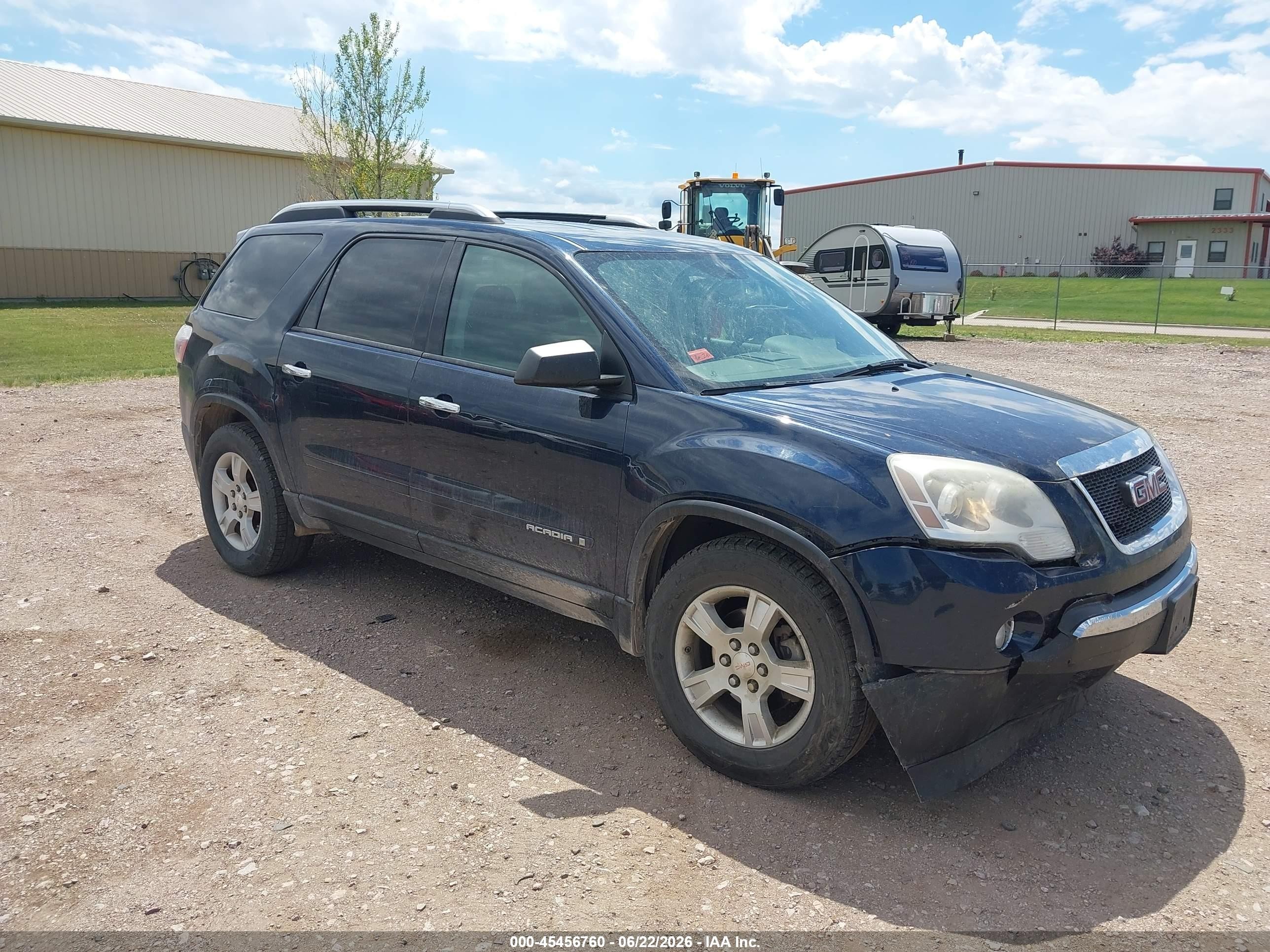 2008 GMC Acadia SLE1, VIN 1GKER13738J263958 — Front end