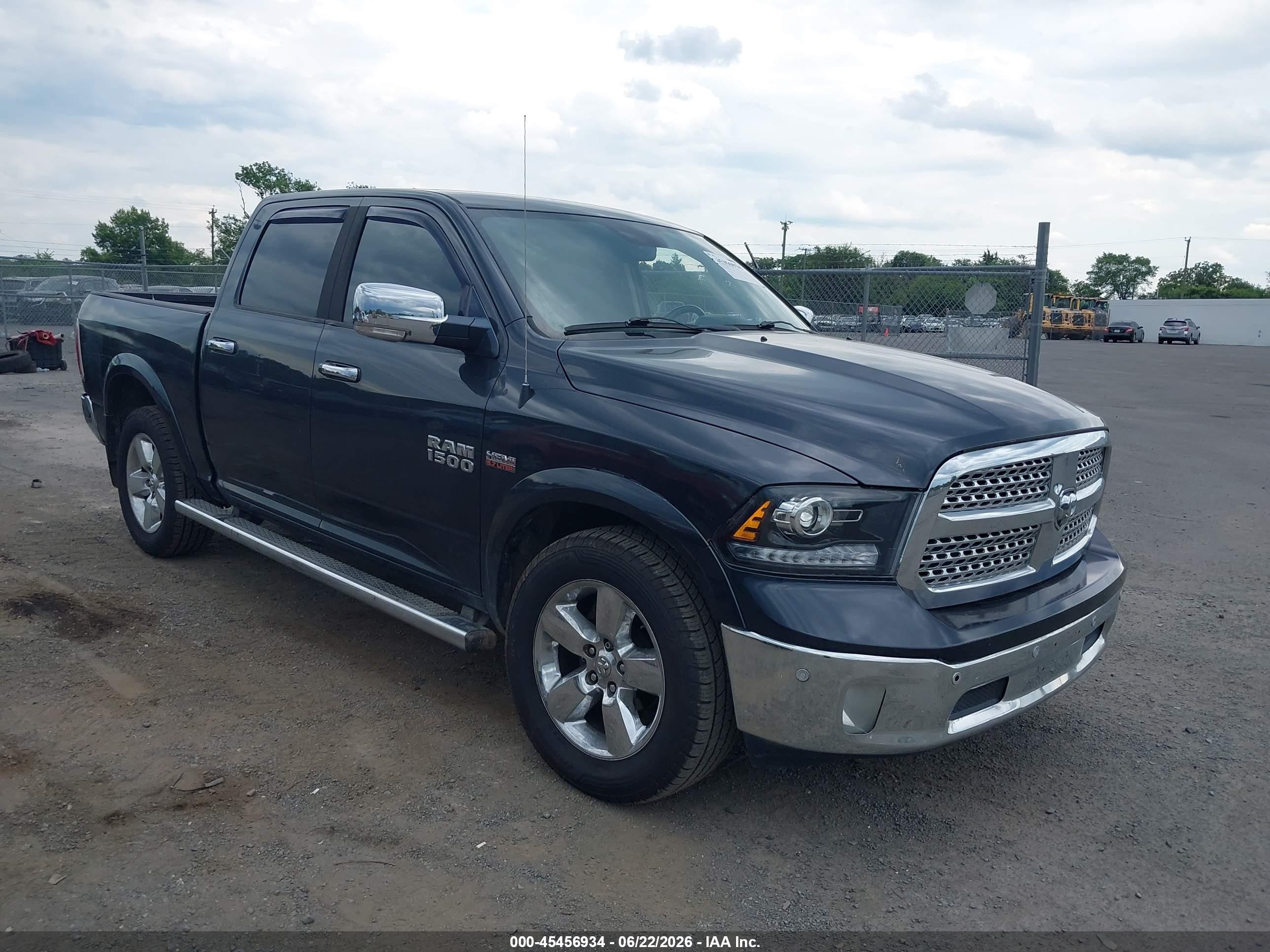 2014 Ram 1500 Laramie, VIN 1C6RR7NT9ES187203 — Not stated