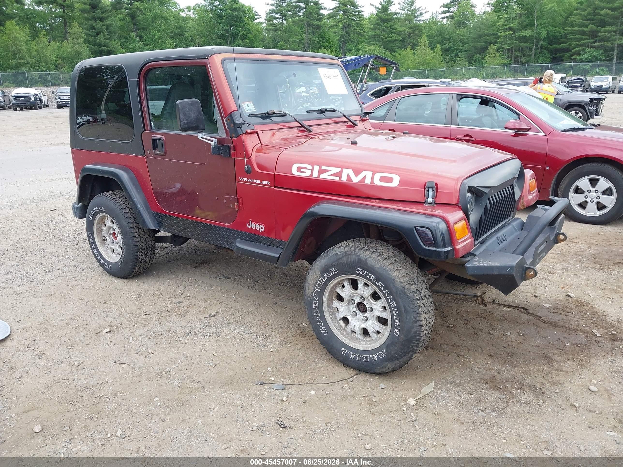 1997 Jeep Wrangler SE, VIN 1J4FY29P0VP550306 — Front end
